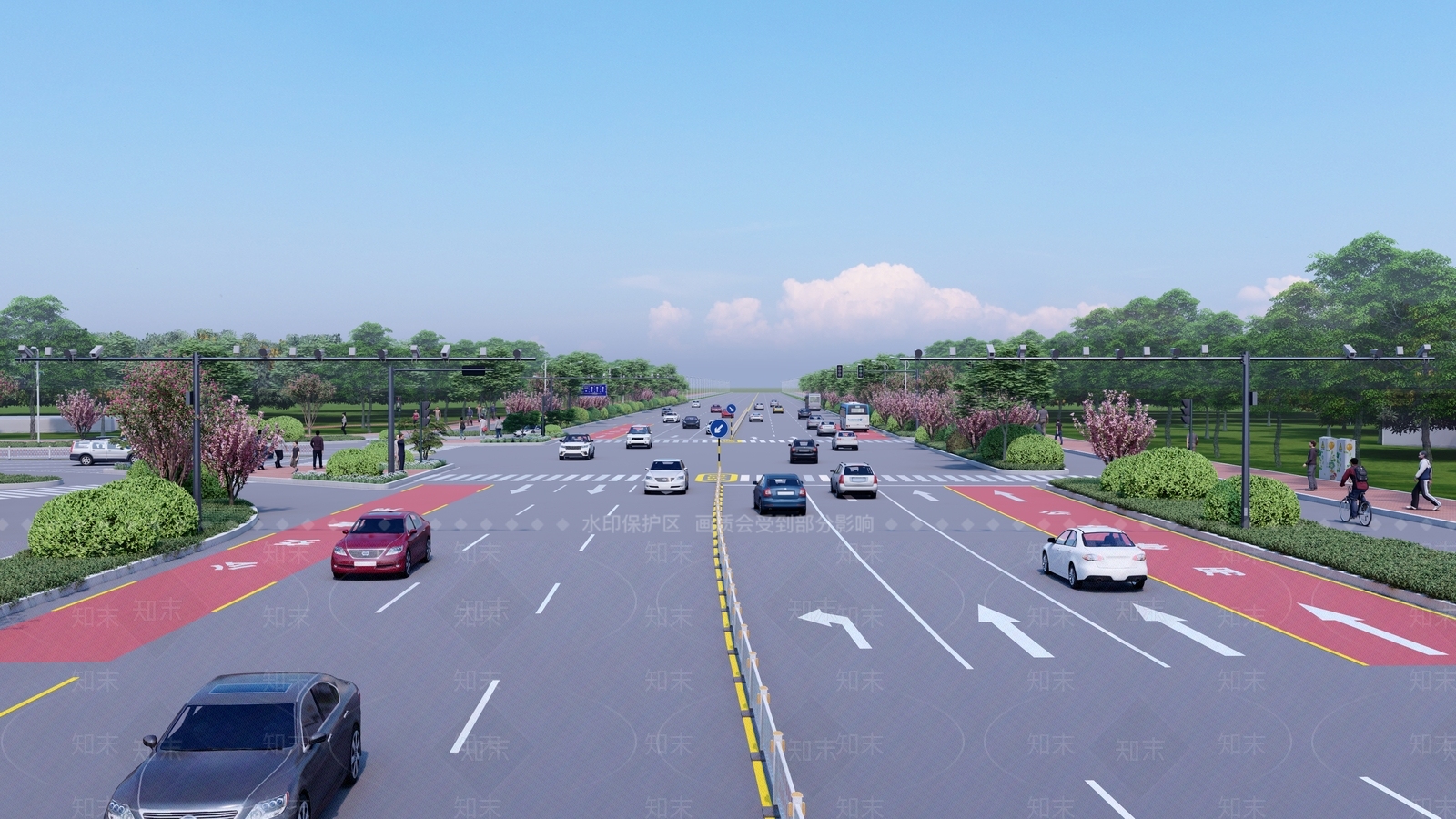 现代道路SU模型下载【ID:1136067029】
