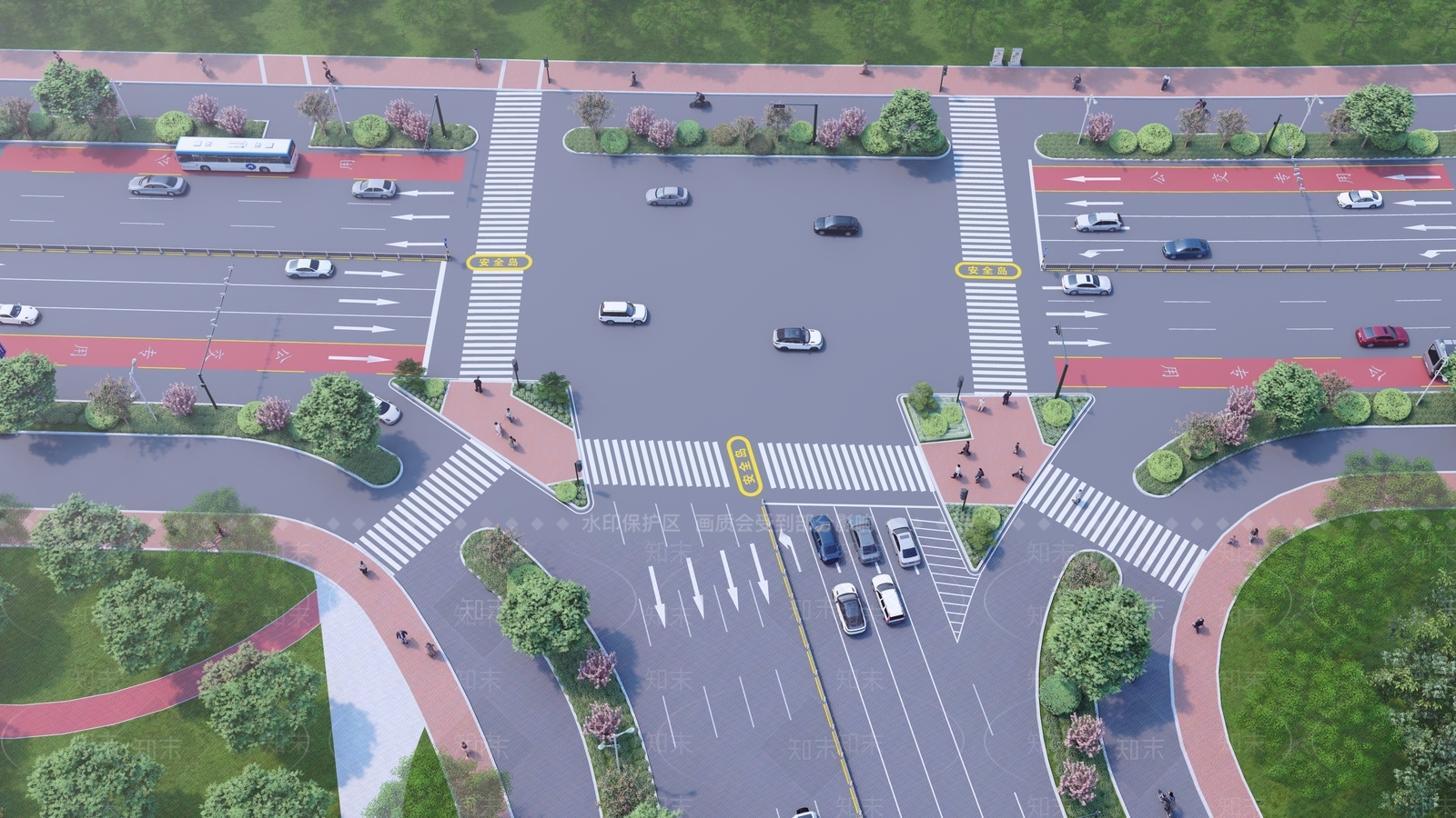 现代道路SU模型下载【ID:1136067029】