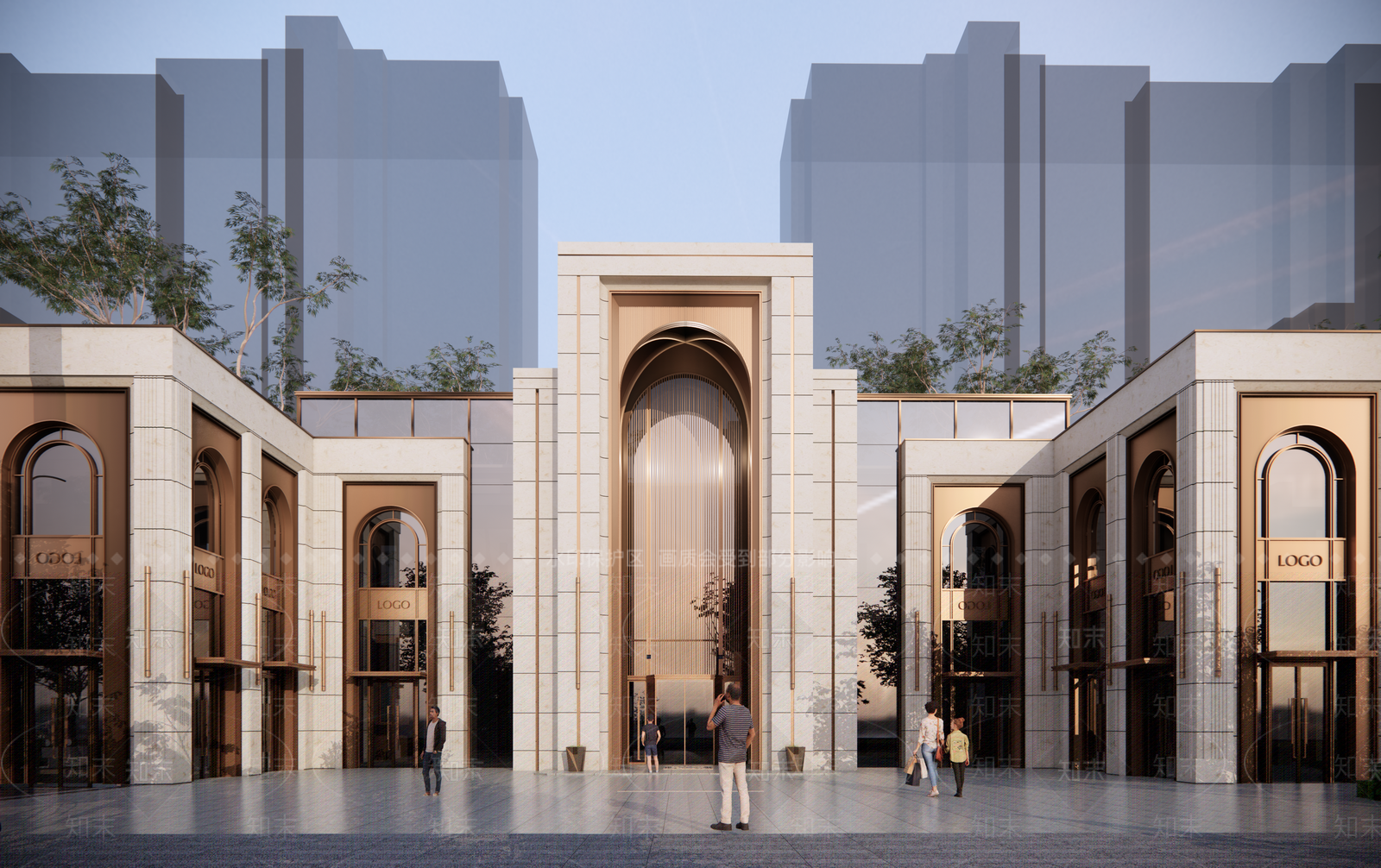 现代商业多层SU模型下载【ID:1136203504】