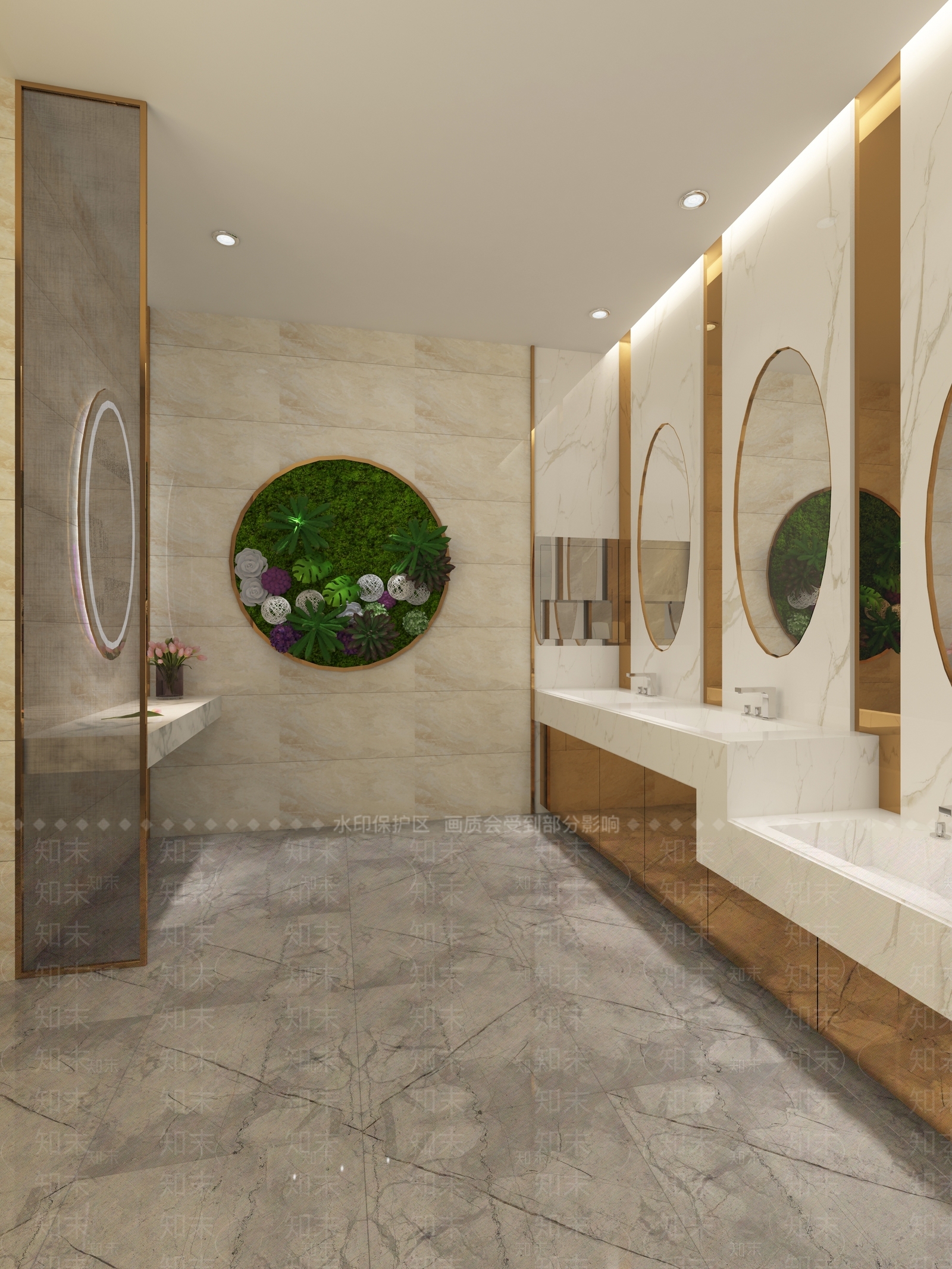 现代公共卫生间3D模型下载【ID:1136070806】