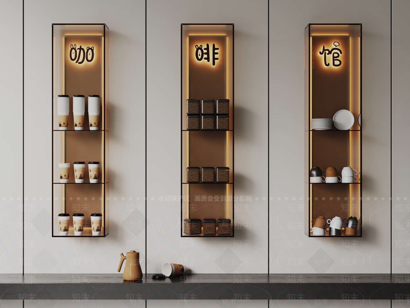 咖啡杯SU模型下载【ID:1136072494】