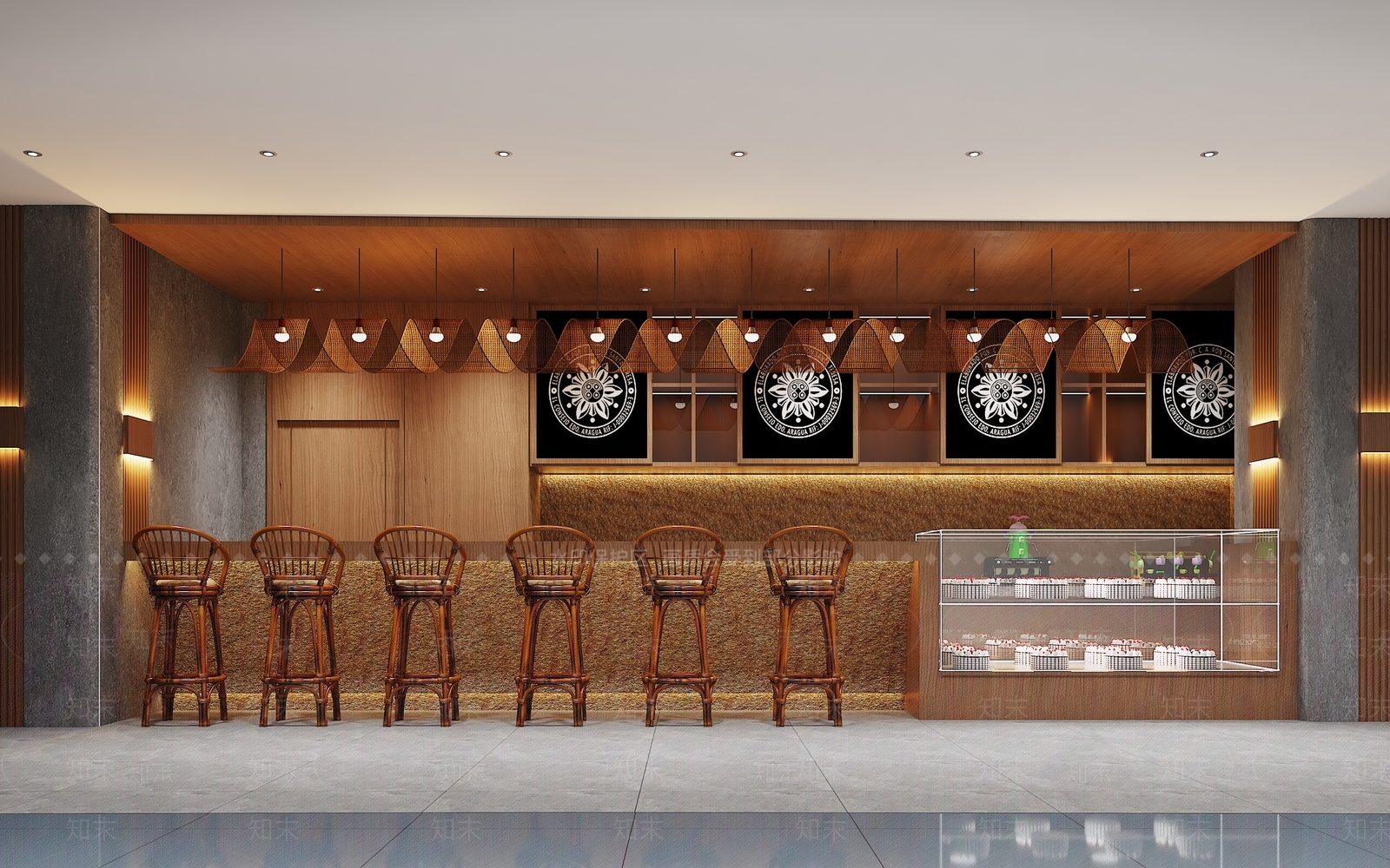 东南亚茶餐厅3D模型下载【ID:1136082501】