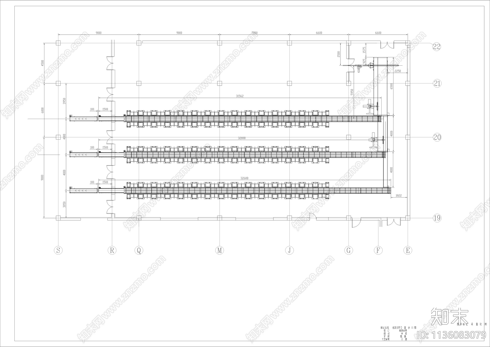 71套各类型车间生产布置图cad施工图下载【ID:1136083079】