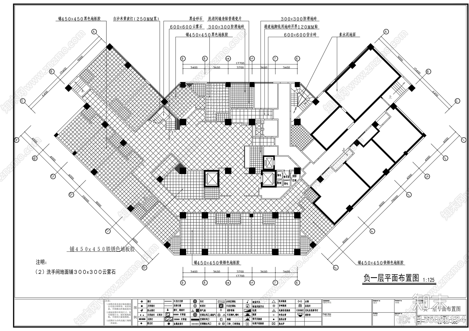 酒店KTV装修cad施工图下载【ID:1136086194】