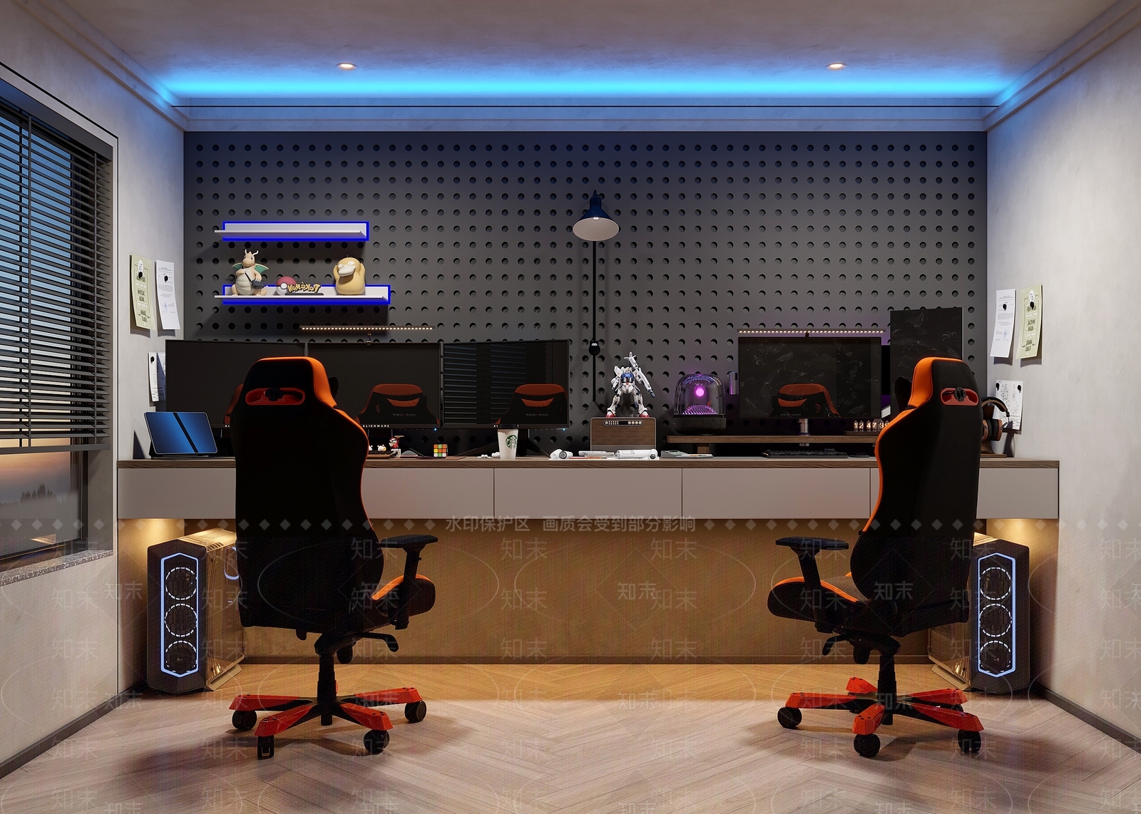 现代竞技房3D模型下载【ID:1136094624】