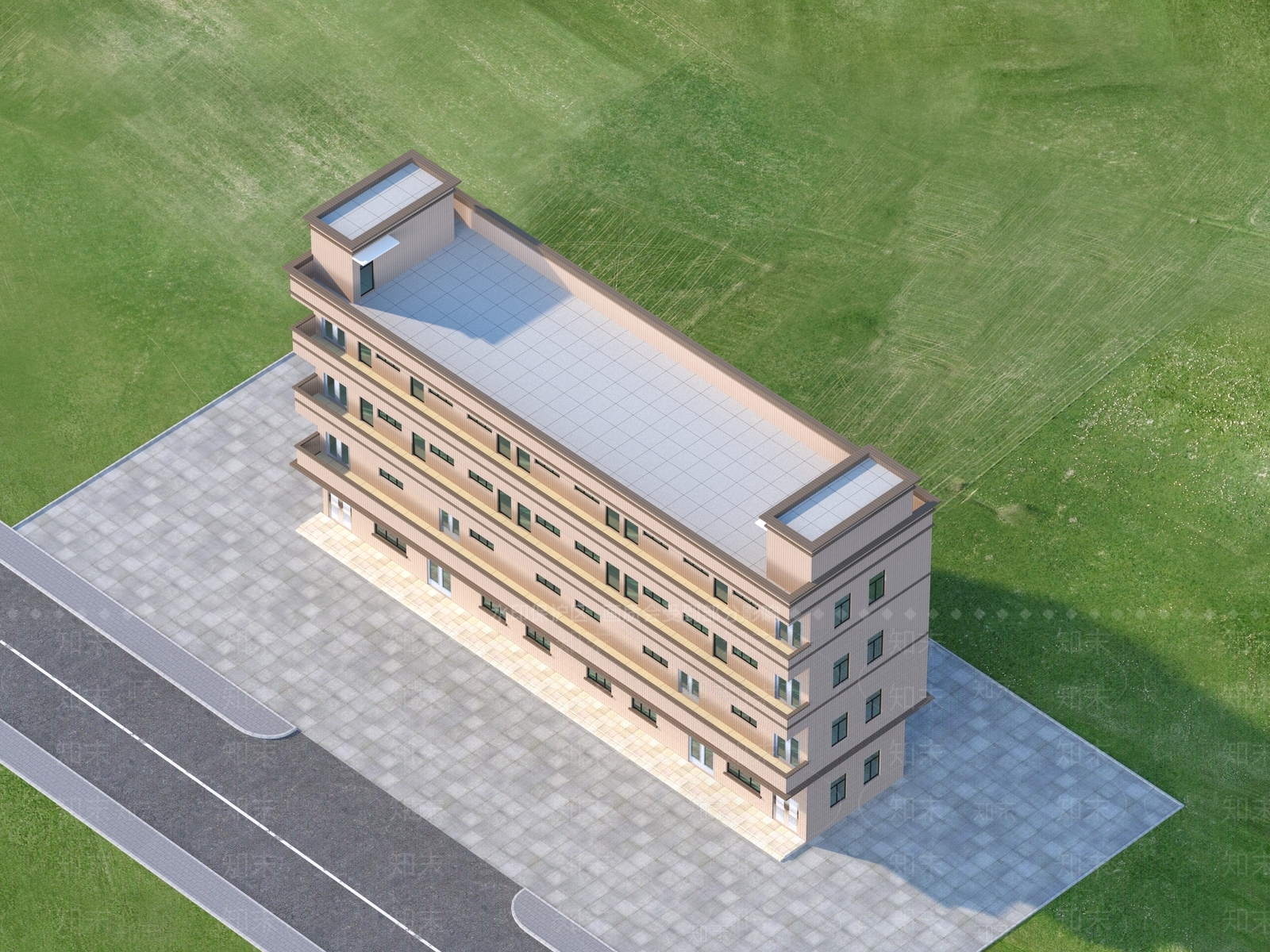 现代工业厂房3D模型下载【ID:1136095099】