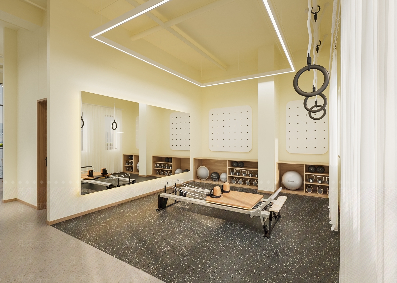 现代健身房3D模型下载【ID:1136126537】