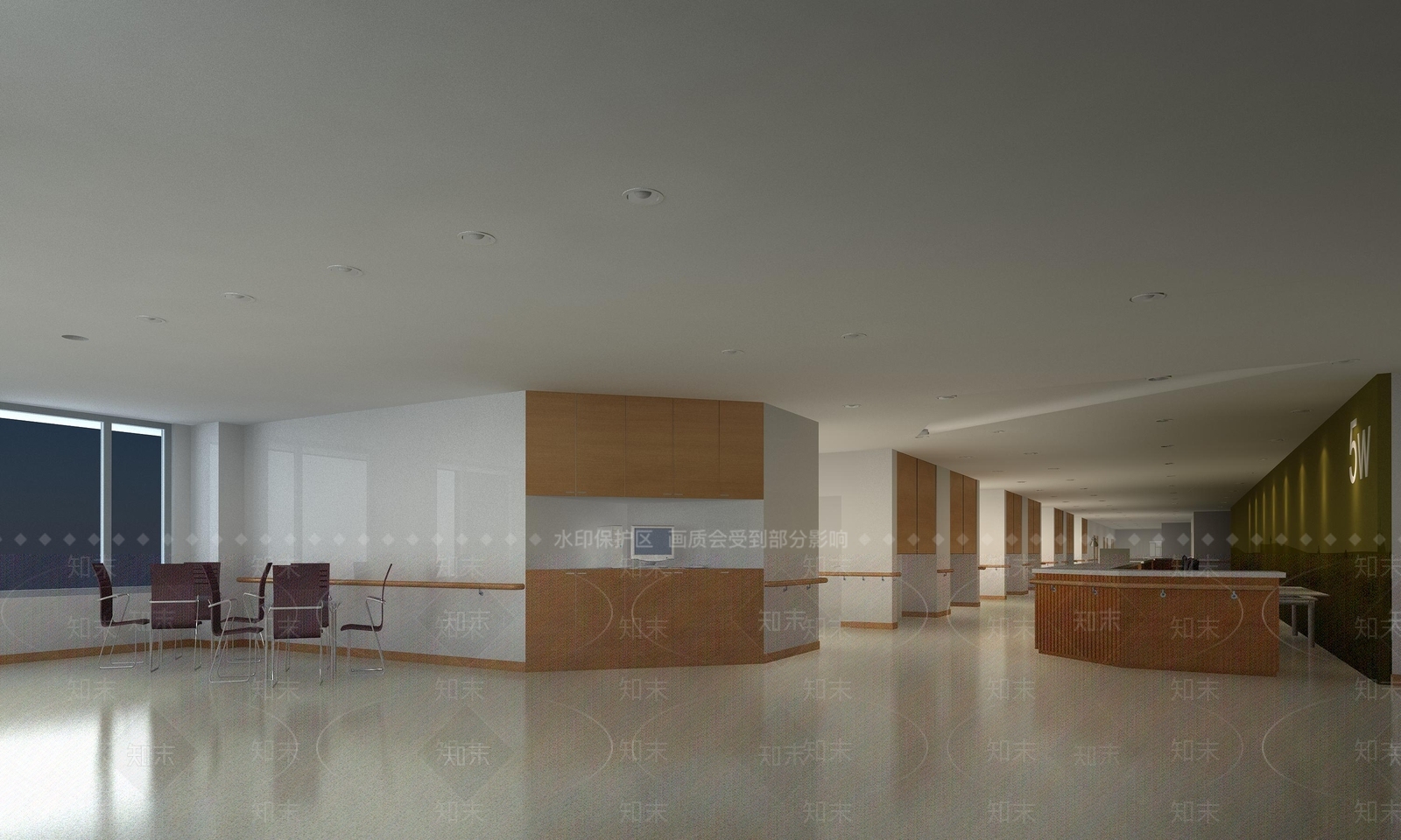 现代医院走廊3D模型下载【ID:1136129061】