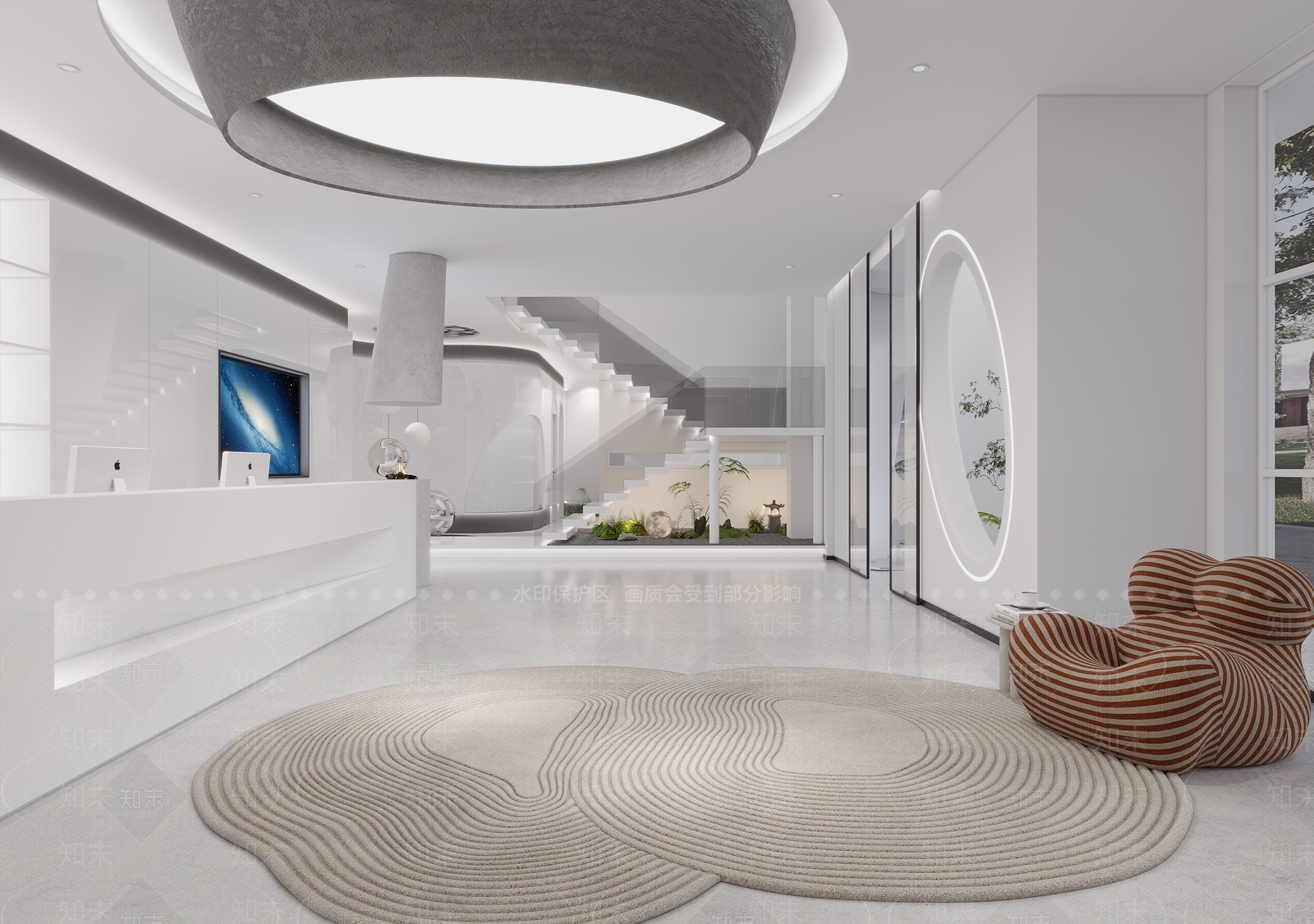 现代美容SPA店3D模型下载【ID:1136118401】