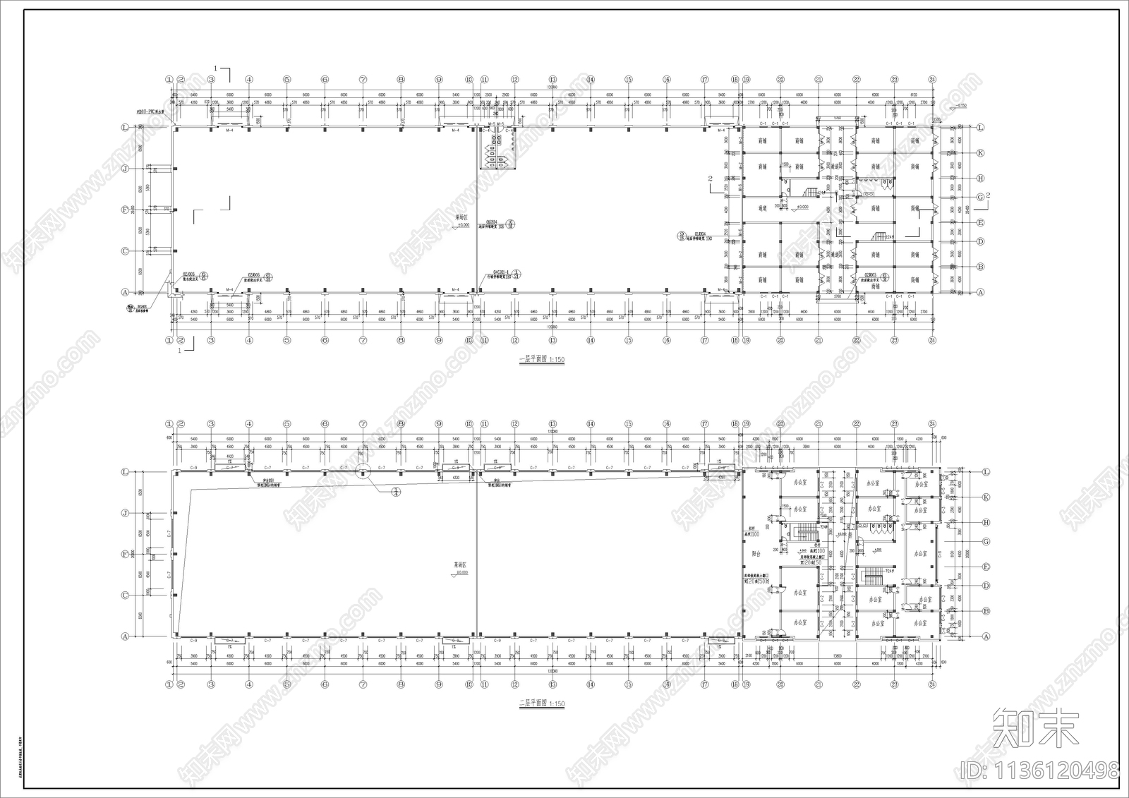 27个农贸市场菜场项目合集cad施工图下载【ID:1136120498】