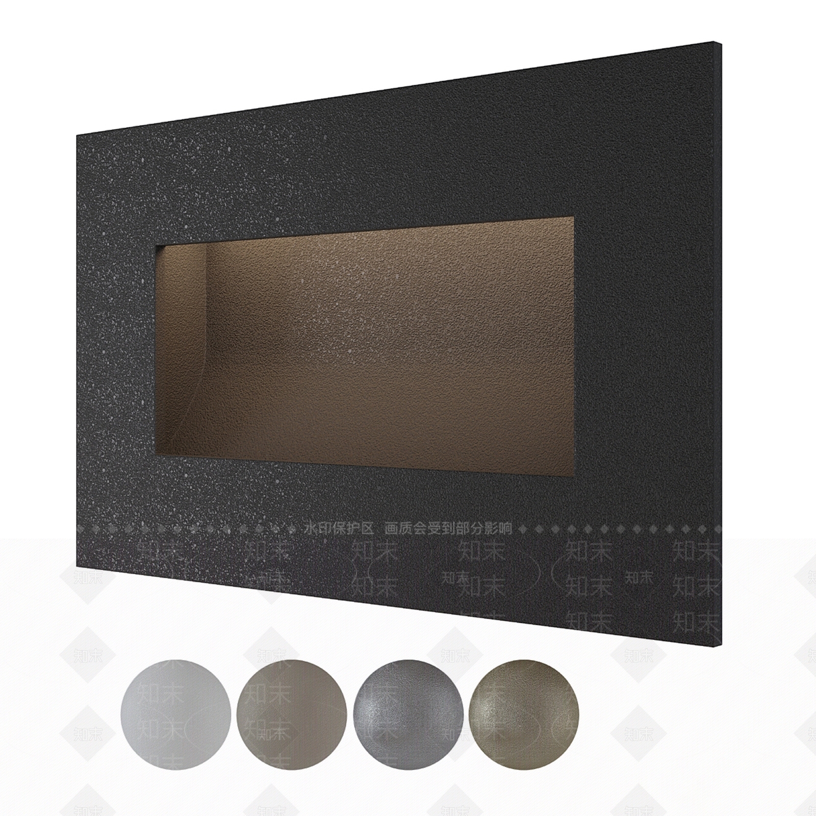 现代嵌入式楼梯台阶地灯SU模型下载【ID:1136123686】