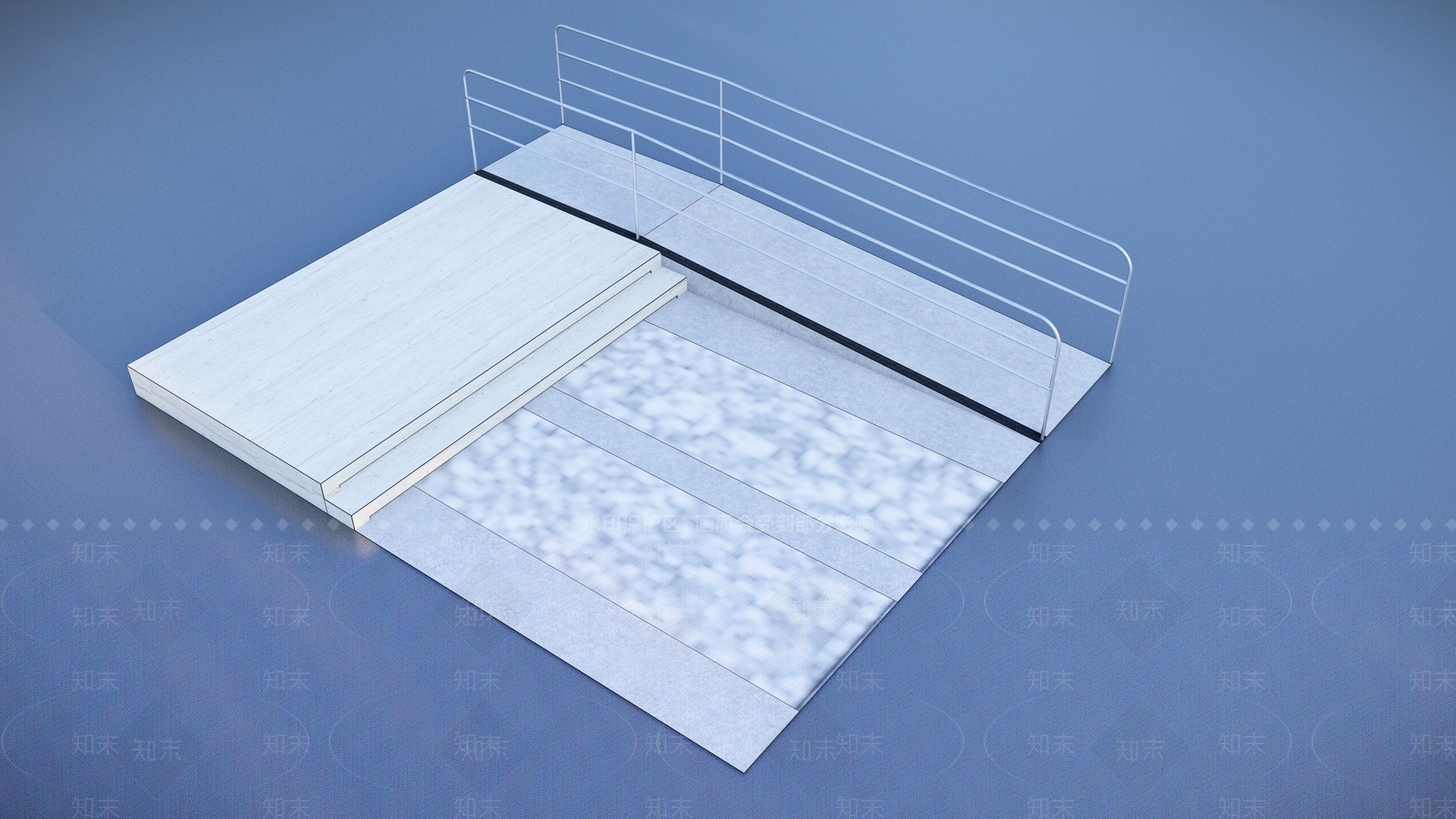 现代无障碍坡道SU模型下载【ID:1136131233】