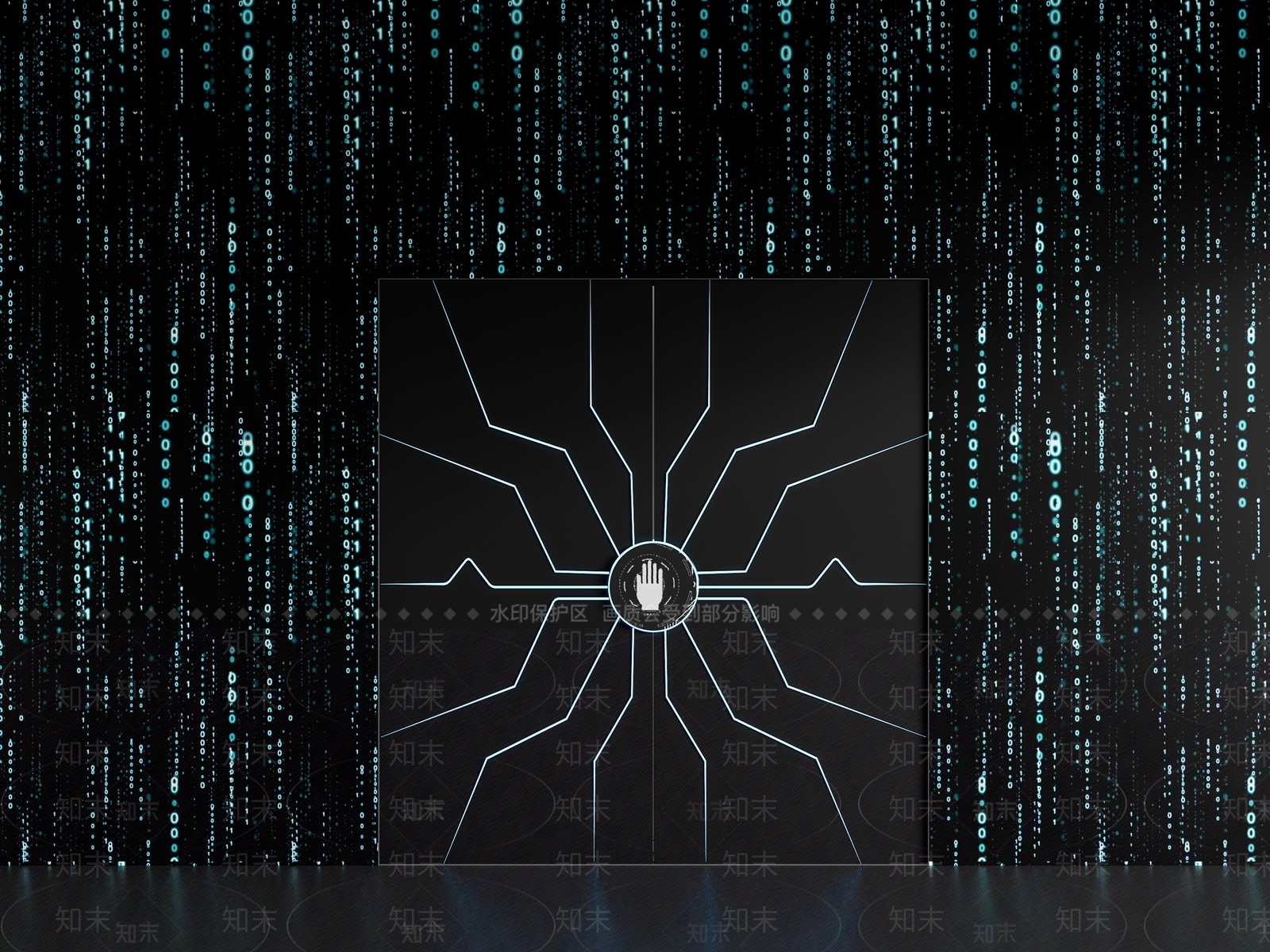 现代展厅科技门3D模型下载【ID:1136132823】