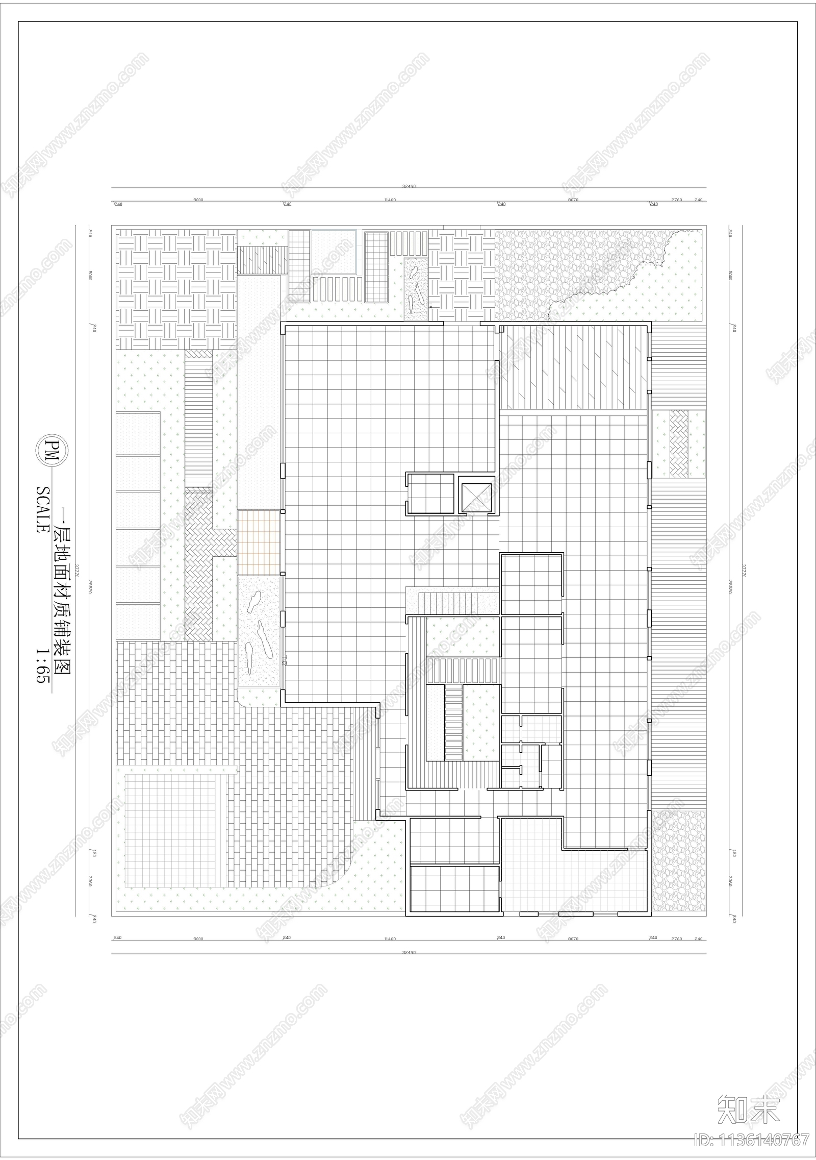 民宿室内装修施工图下载【ID:1136140767】