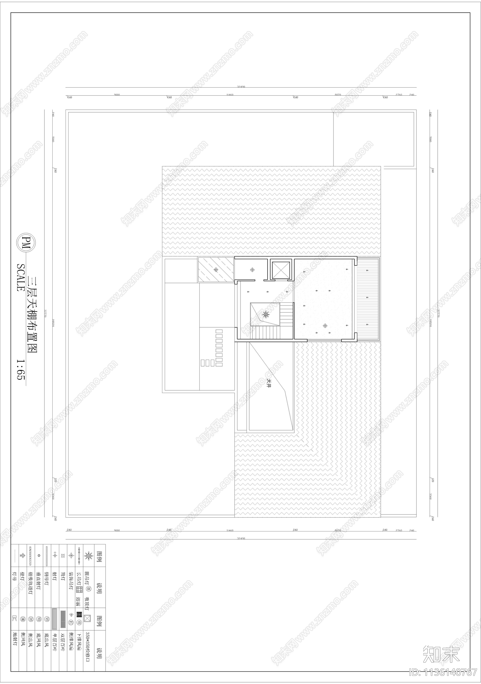 民宿室内装修施工图下载【ID:1136140767】