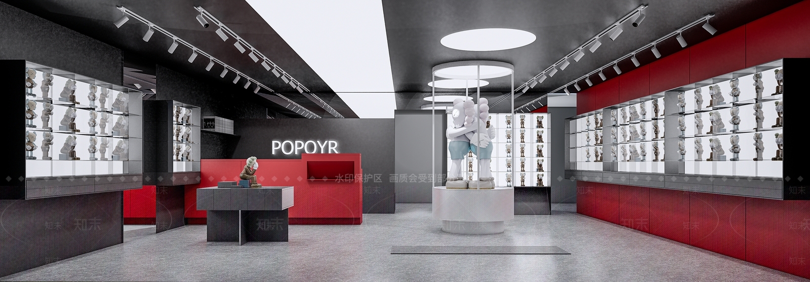 现代手办玩具店SU模型下载【ID:1136146450】