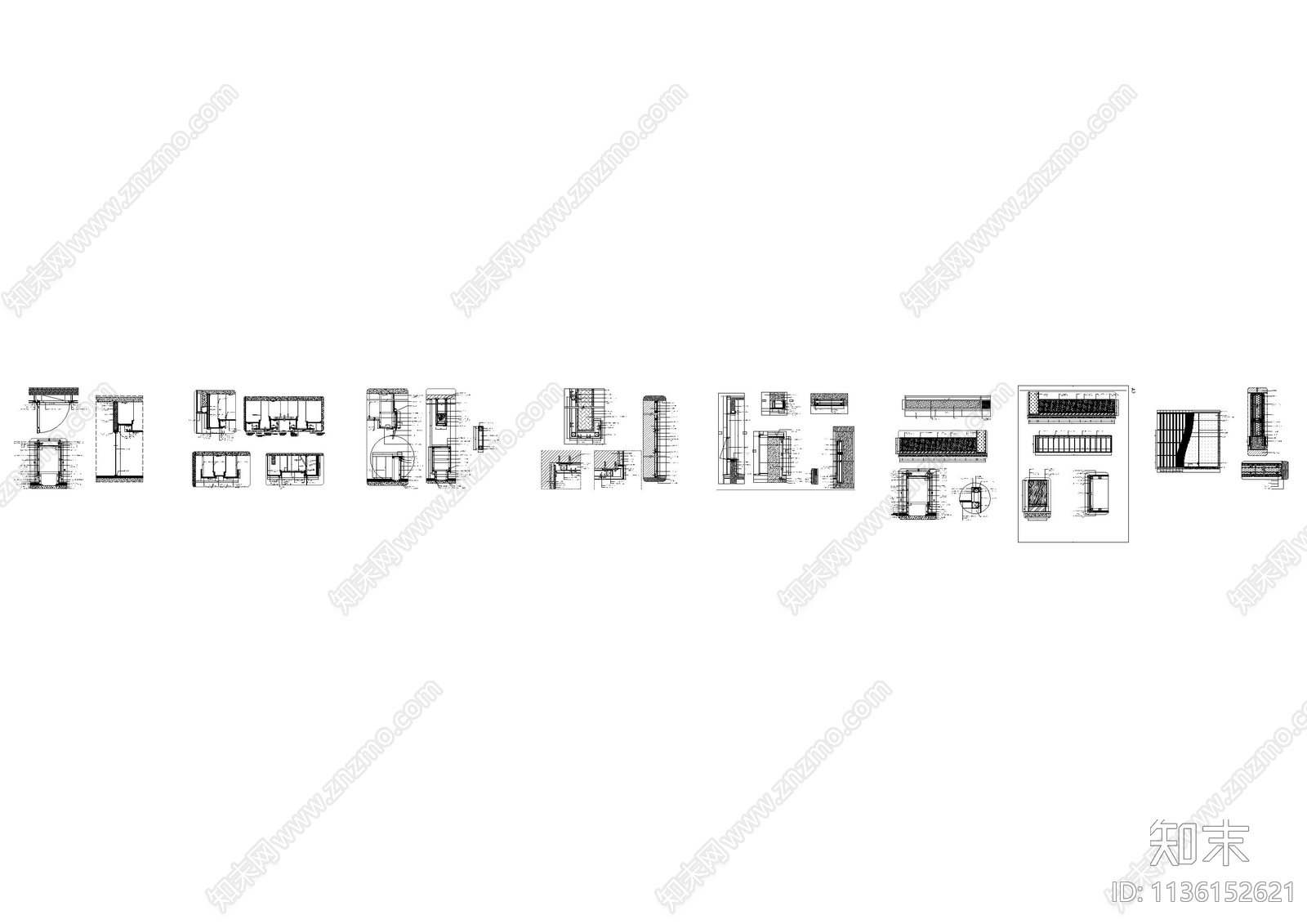 精装食堂墙身节点详图cad施工图下载【ID:1136152621】