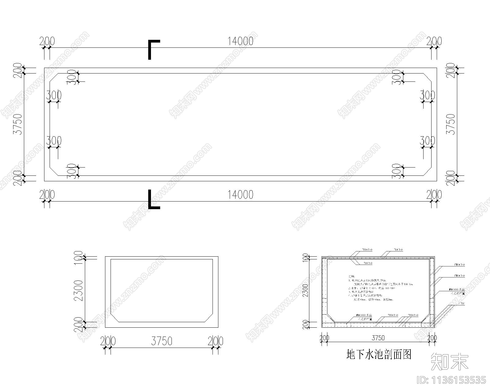 某1500平日式汗蒸汤泉SPA会所cad施工图下载【ID:1136153535】