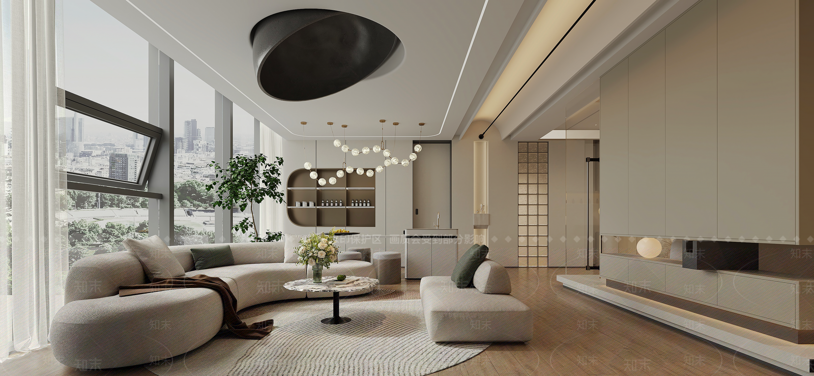 现代客餐厅3D模型下载【ID:1221735896】