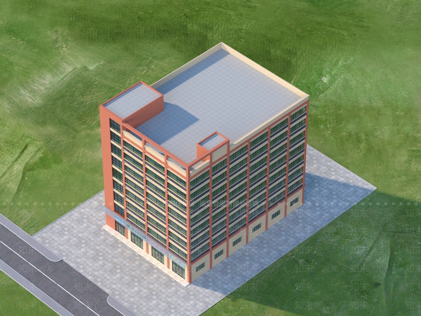现代工业厂房3D模型下载【ID:1136169570】