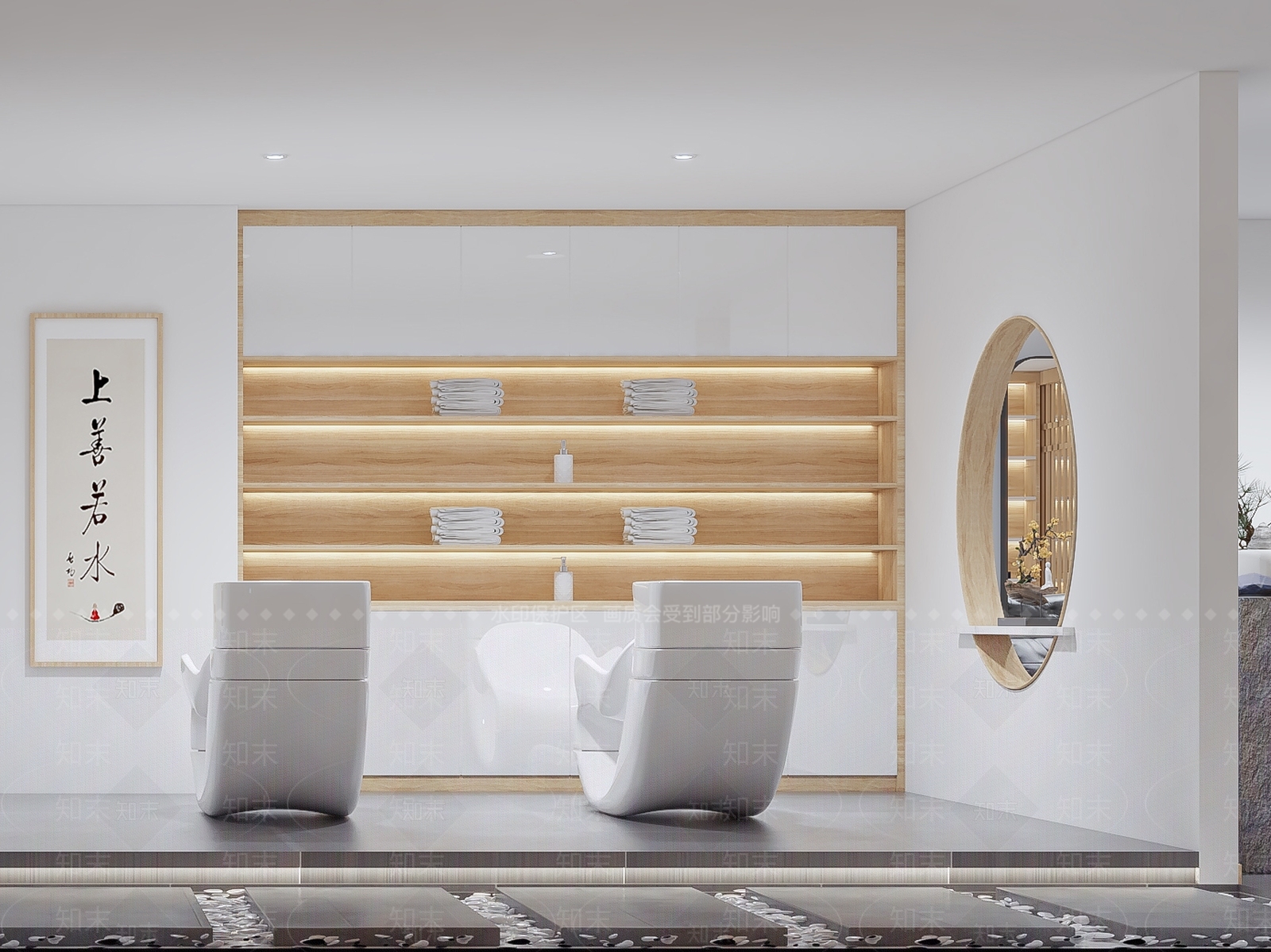 新中式理发店3D模型下载【ID:1136181816】