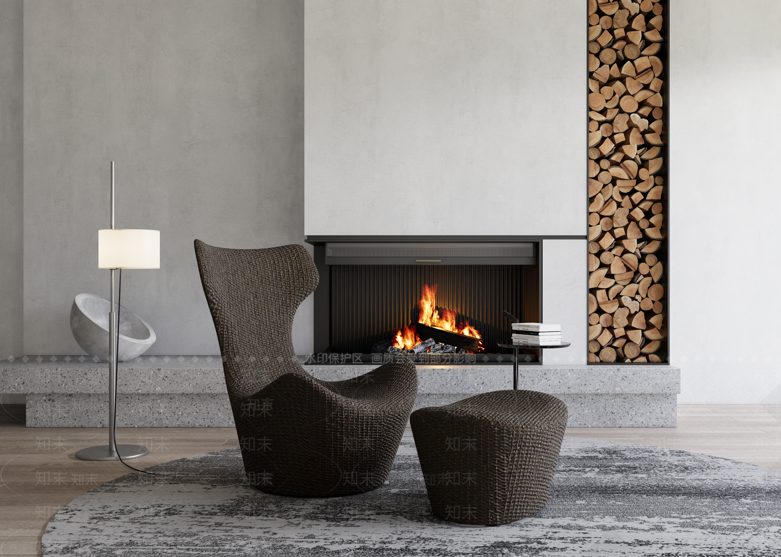 现代简约经典休闲椅3D模型下载【ID:1136183405】