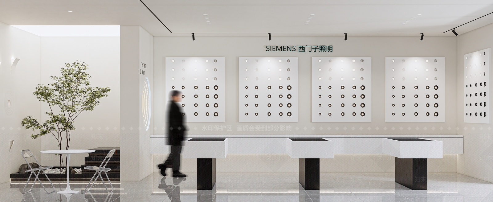 现代智能开关家居展厅SU模型下载【ID:1136190414】