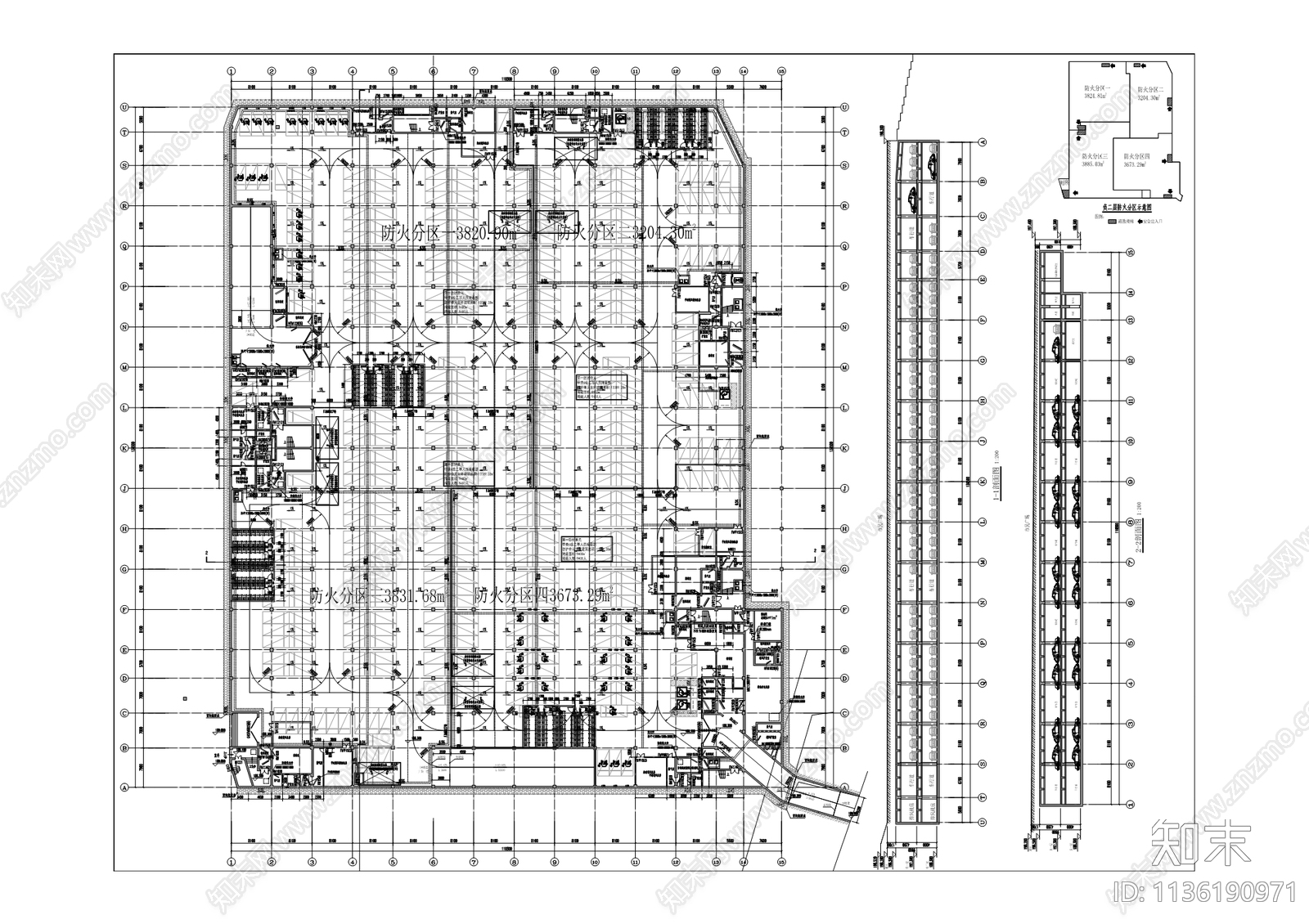 市民广场人防建筑施工图下载【ID:1136190971】