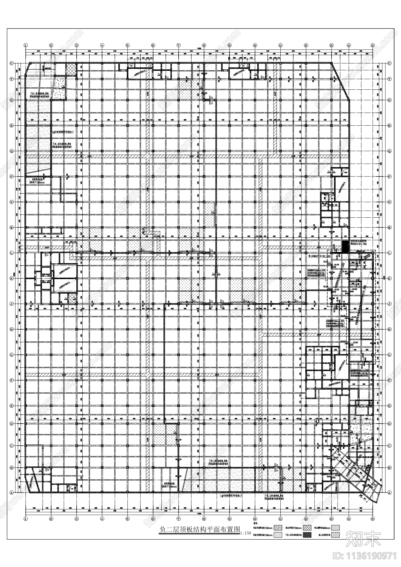 市民广场人防建筑施工图下载【ID:1136190971】