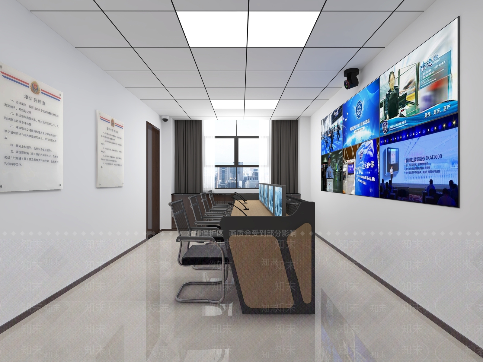 现代监控室3D模型下载【ID:1136190974】