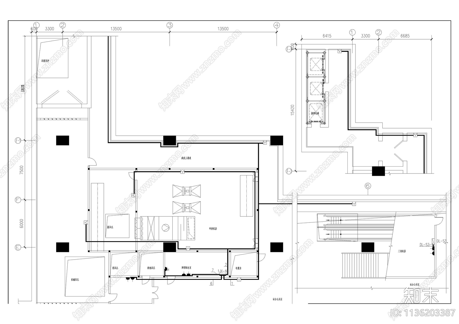 建筑电气安装cad施工图下载【ID:1136203387】