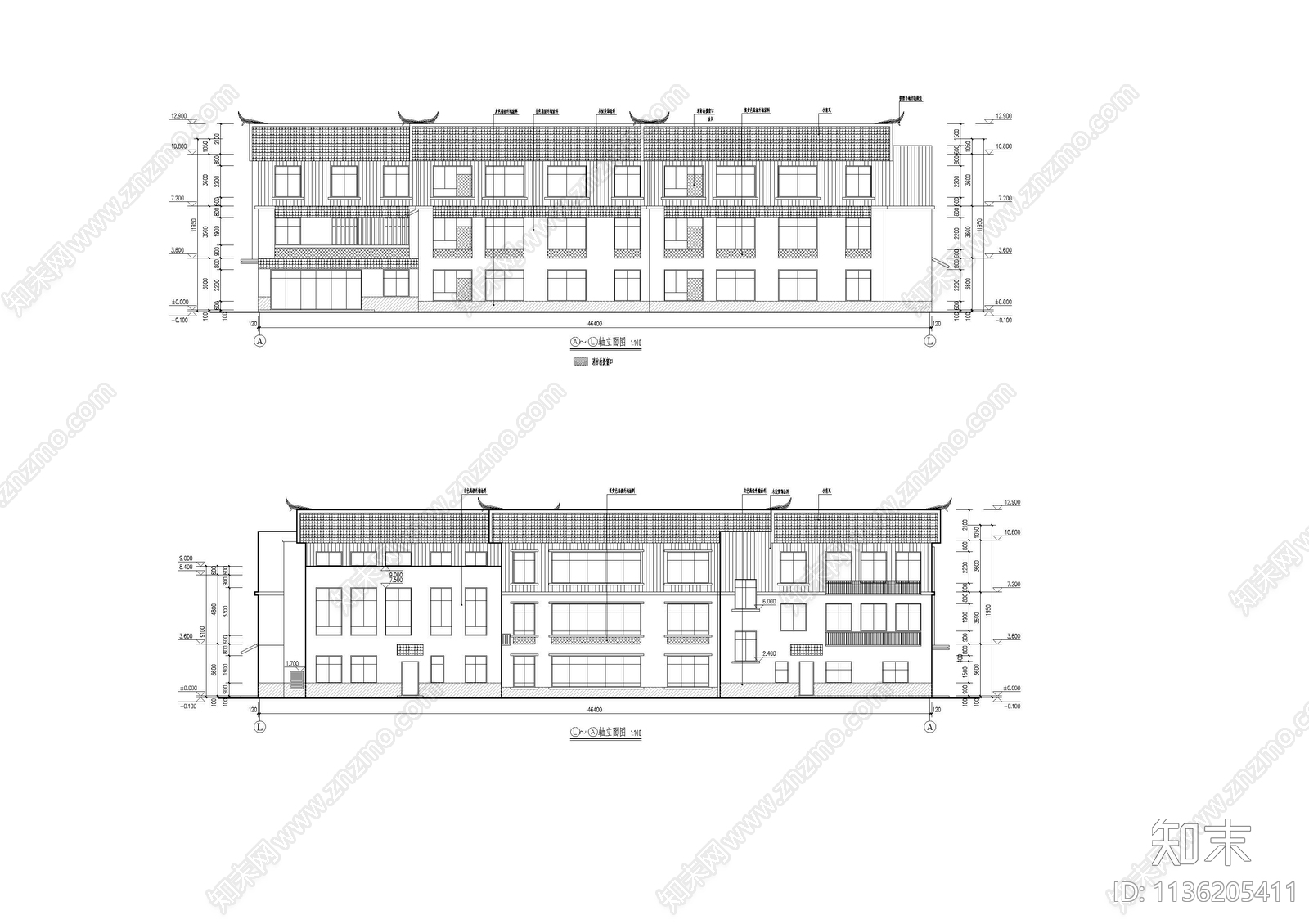 幼儿园建筑cad施工图下载【ID:1136205411】