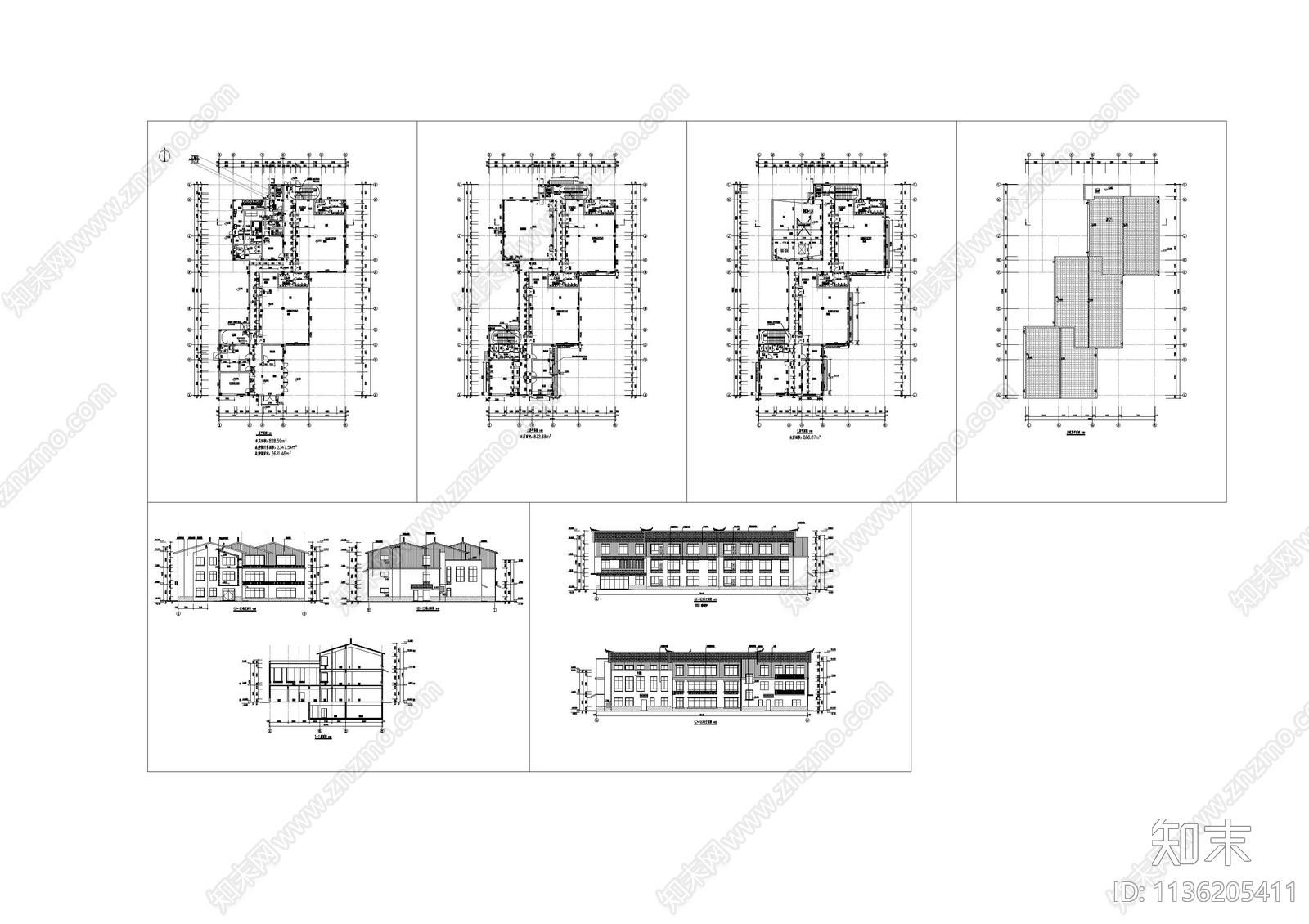 幼儿园建筑cad施工图下载【ID:1136205411】