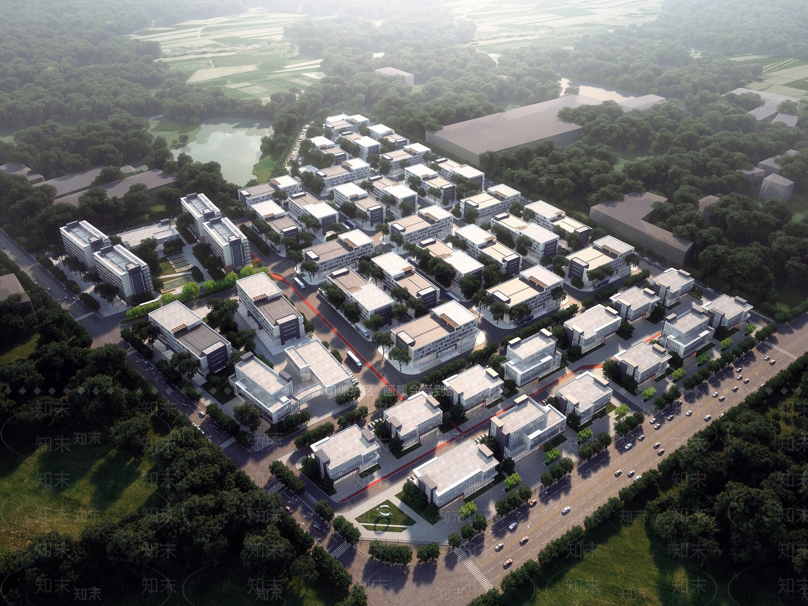 现代产业园3D模型下载【ID:1136209596】
