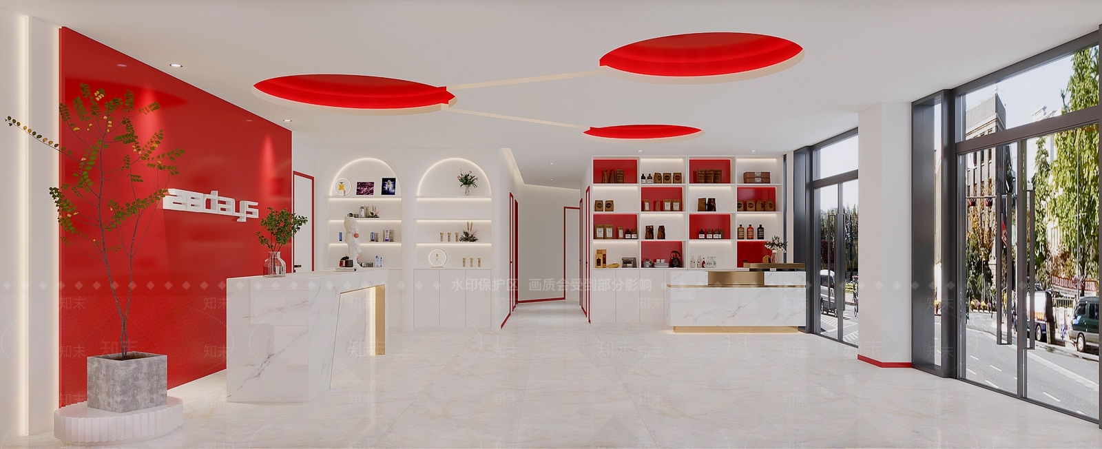 现代美容SPA店3D模型下载【ID:1136214295】