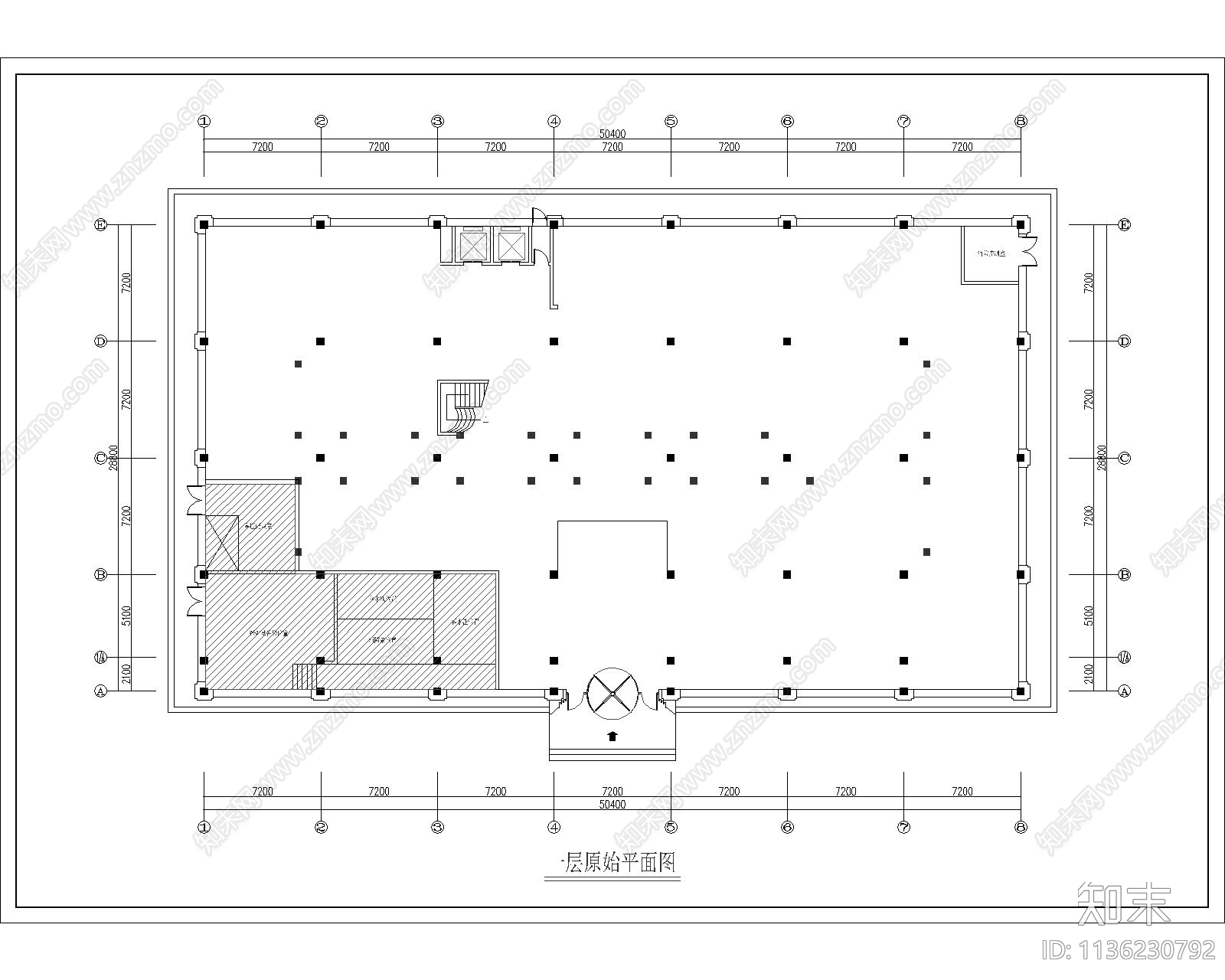 汗蒸SPA会所cad施工图下载【ID:1136230792】