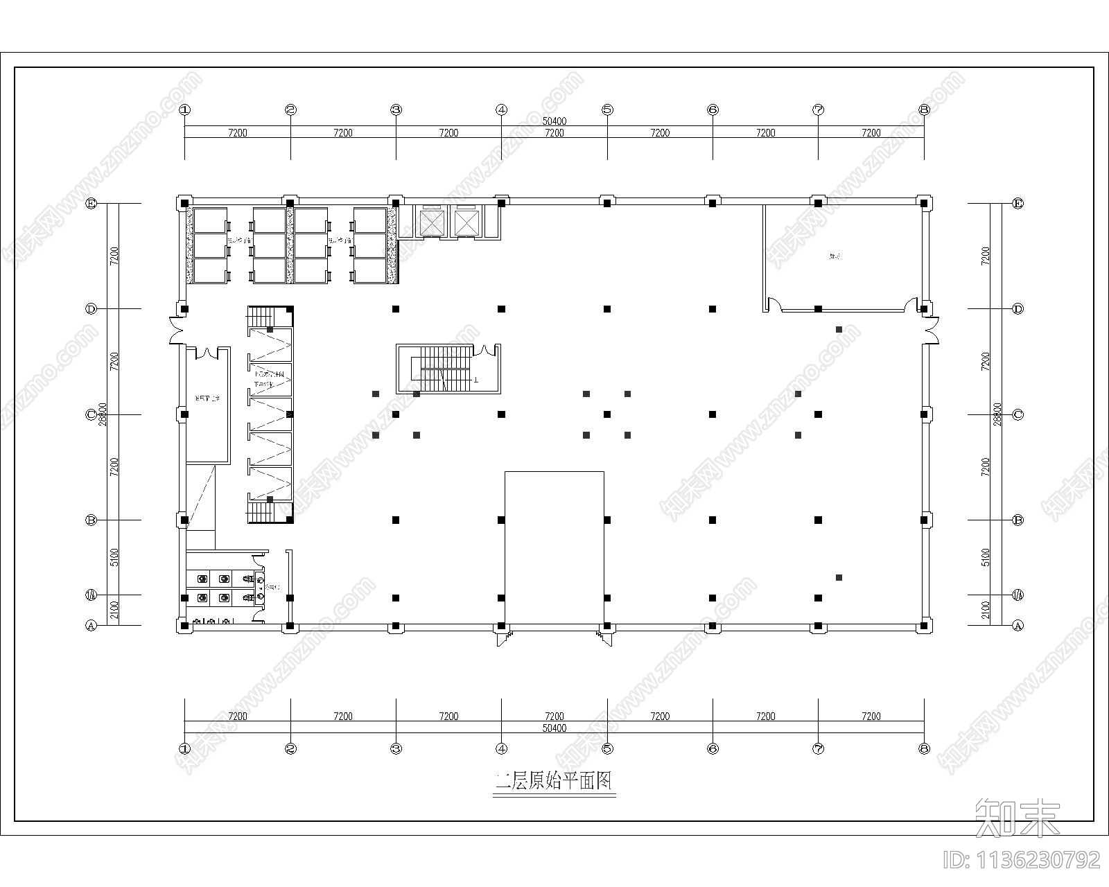 汗蒸SPA会所cad施工图下载【ID:1136230792】
