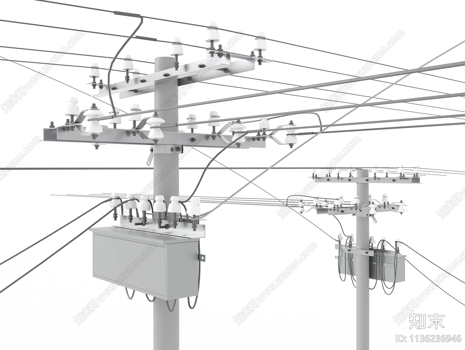 电线杆3D模型下载【ID:1136236946】