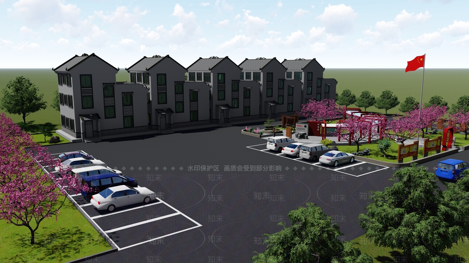 现代口袋公园SU模型下载【ID:1136518209】