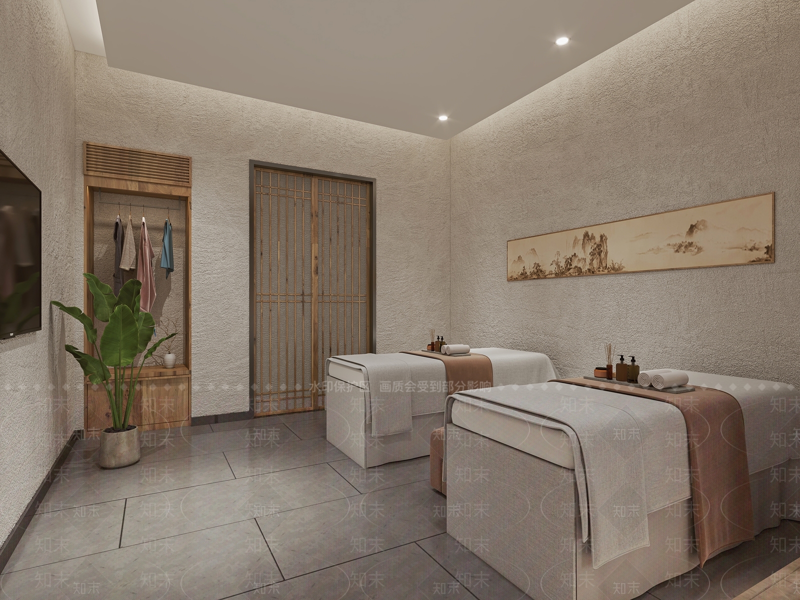 现代美容SPA店3D模型下载【ID:1136271219】