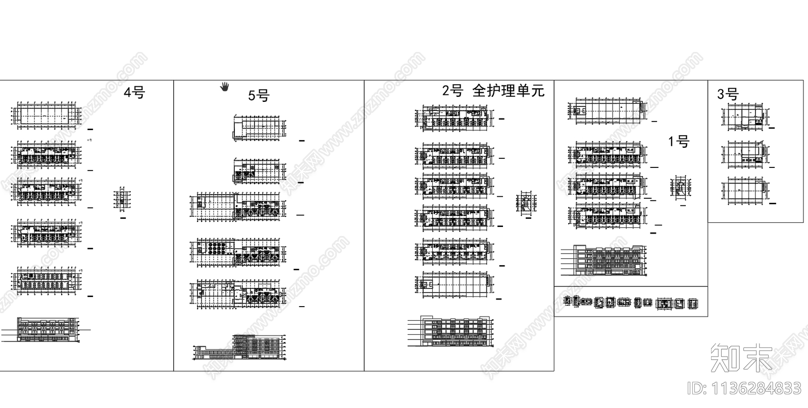 疗养院建筑施工图下载【ID:1136284833】