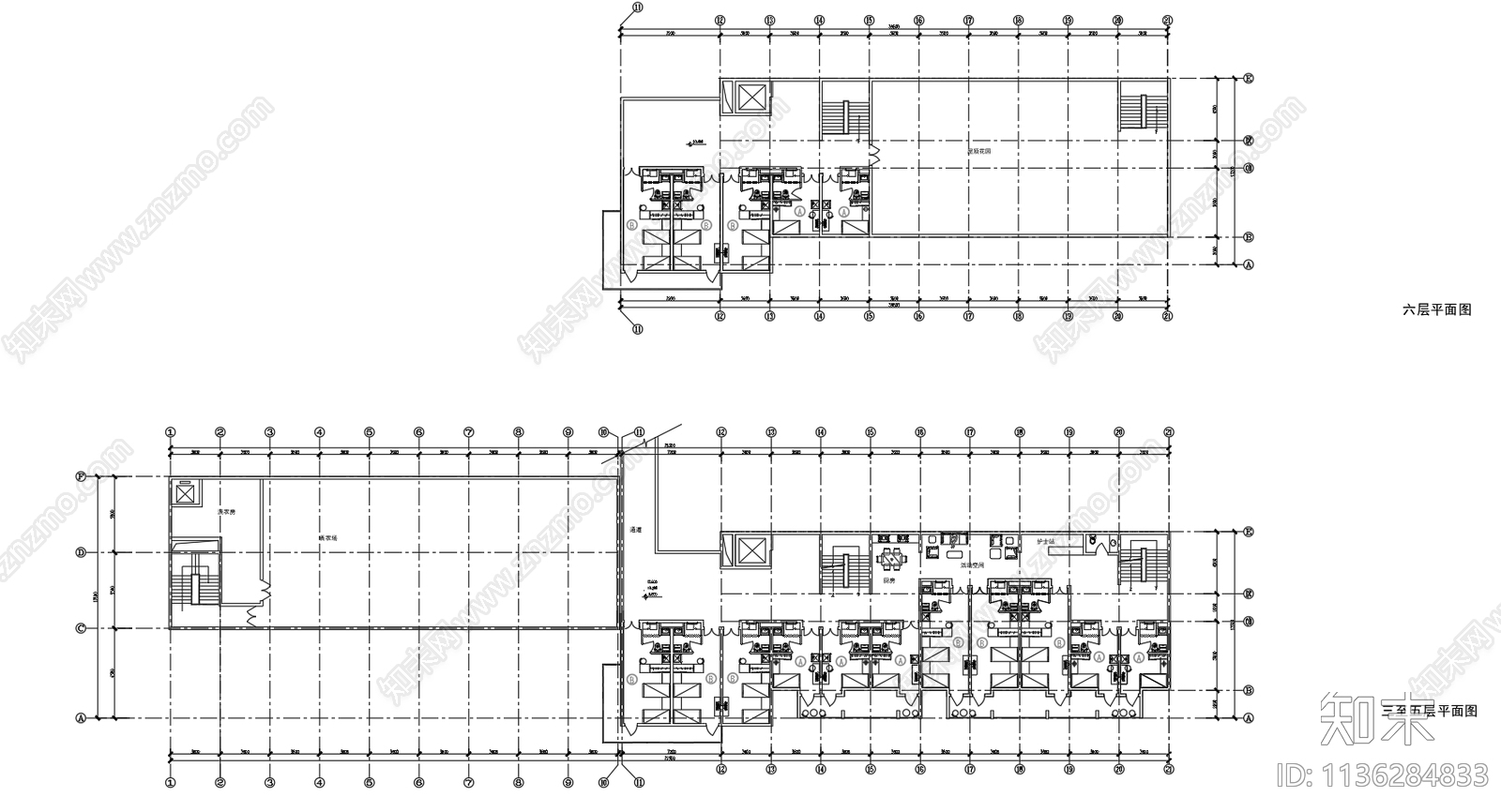 疗养院建筑施工图下载【ID:1136284833】