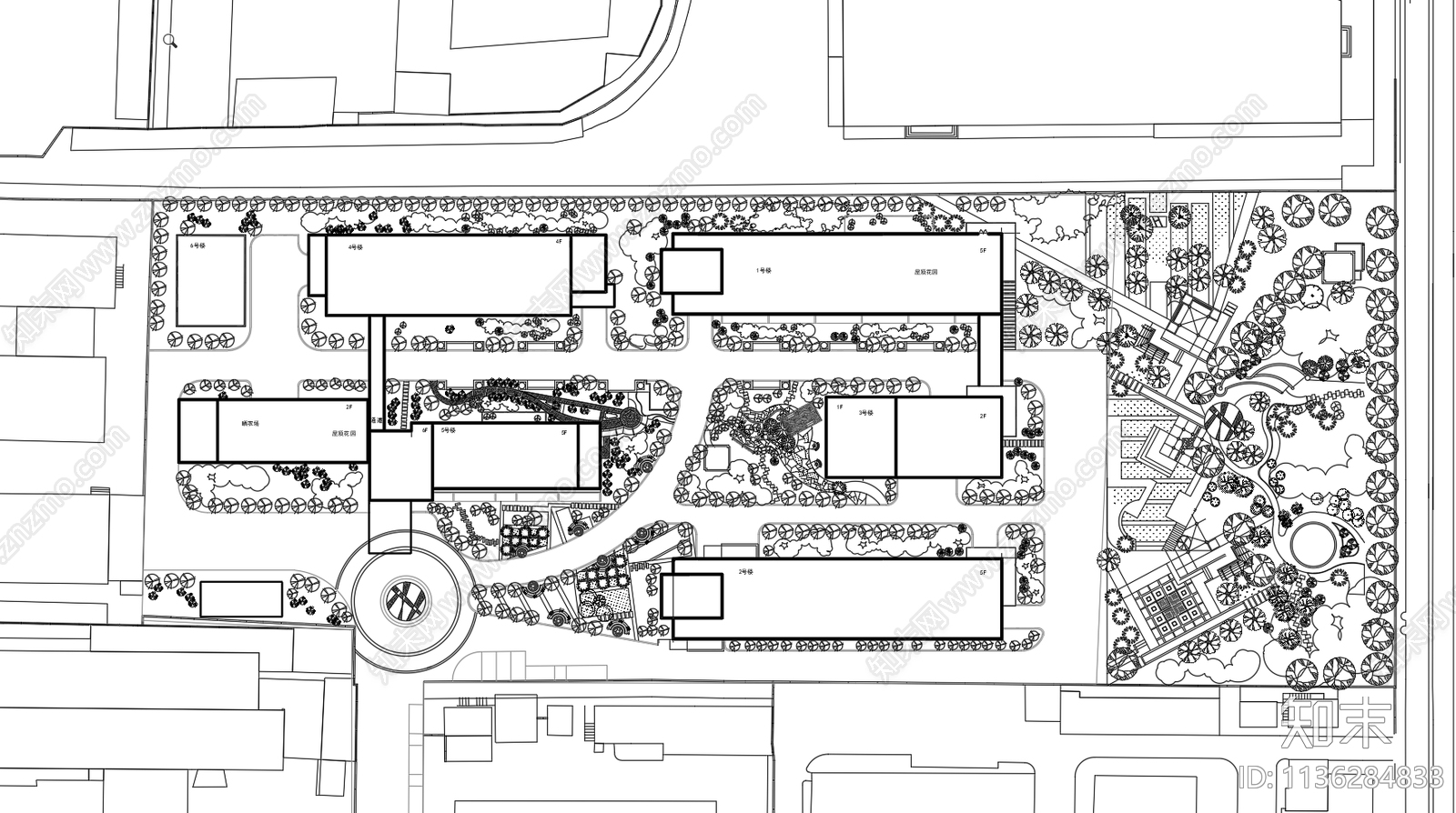 疗养院建筑施工图下载【ID:1136284833】