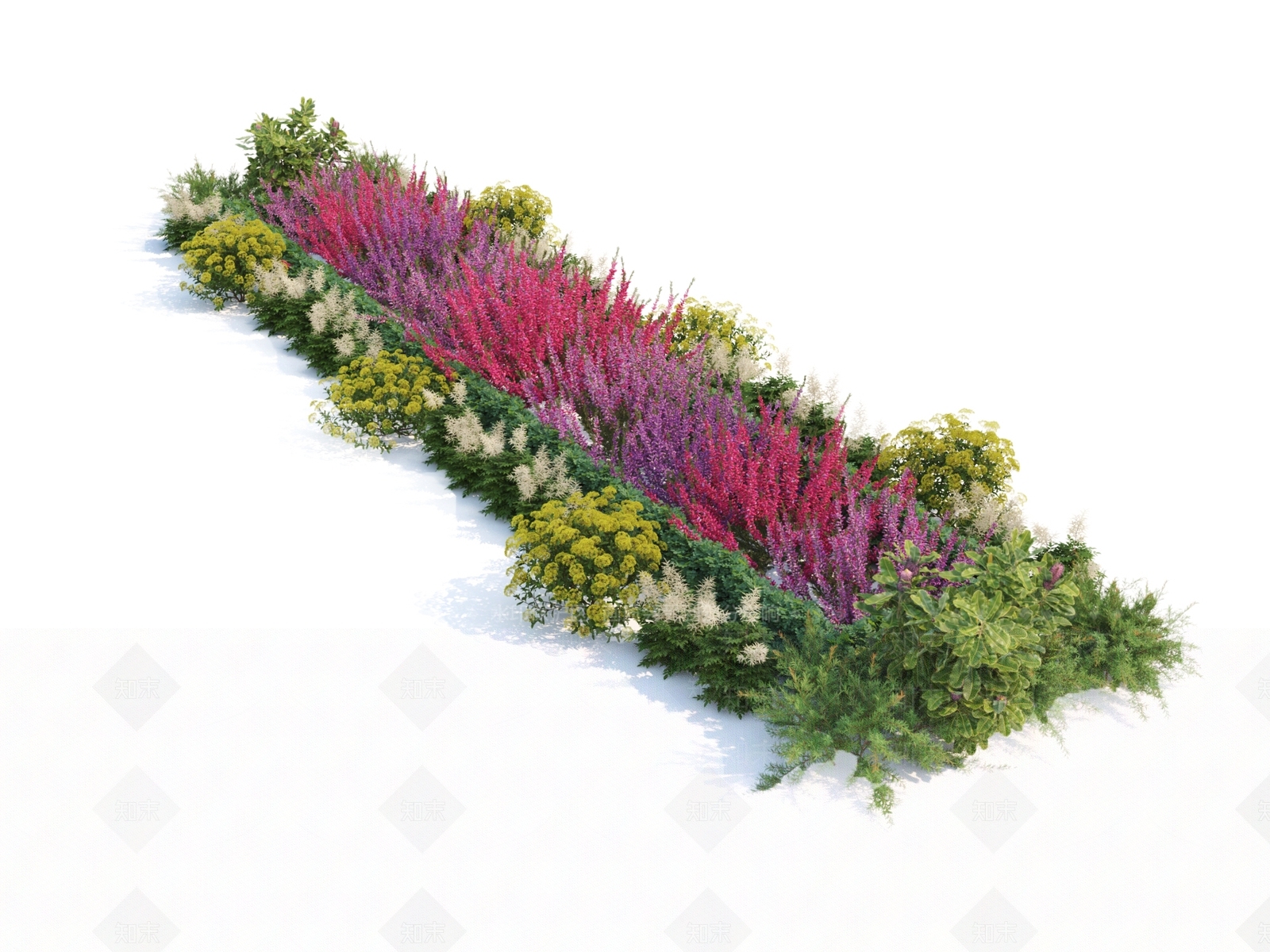 花草组合3D模型下载【ID:1136297384】