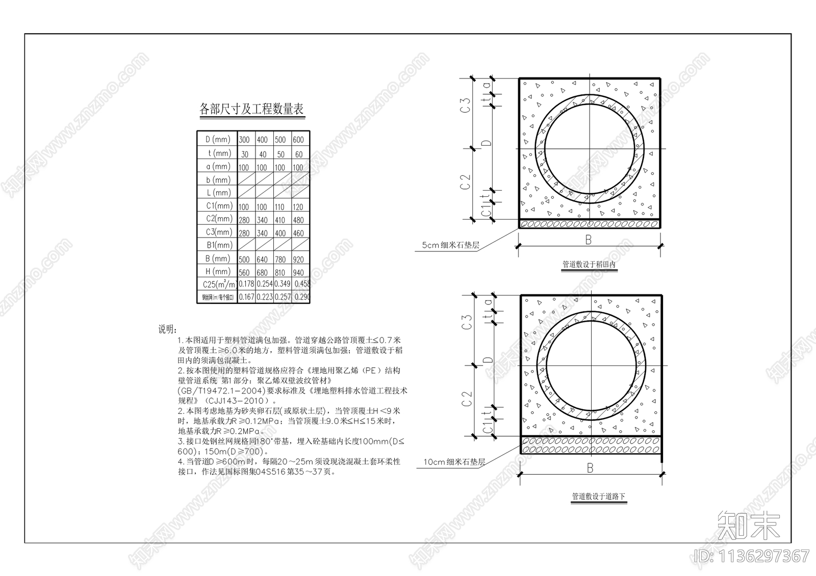 梁平区谢家湾三级管网雨污分流改造工程施工图下载【ID:1136297367】