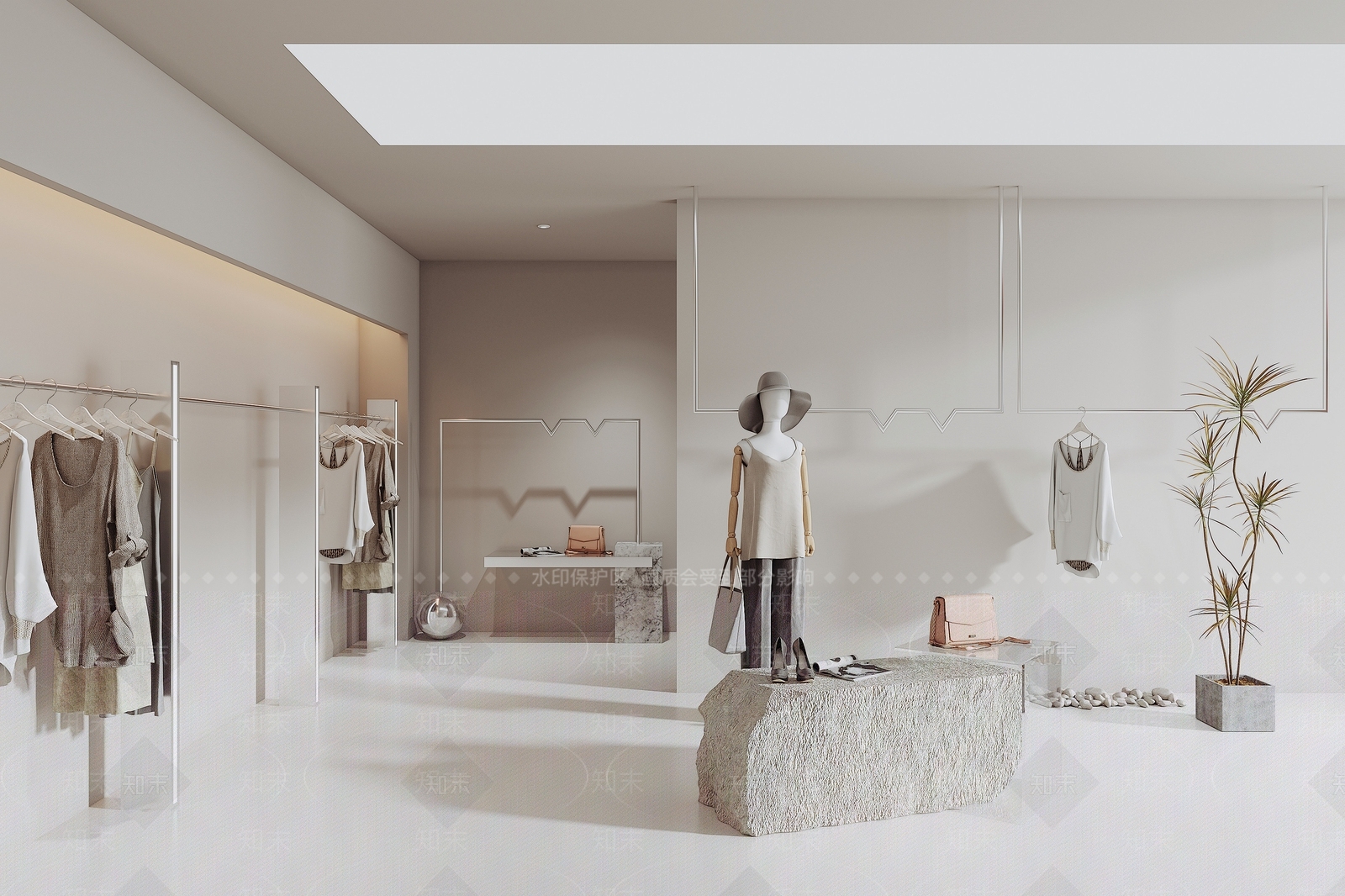 服装店SU模型精品下载_SketchUp模型_知末网