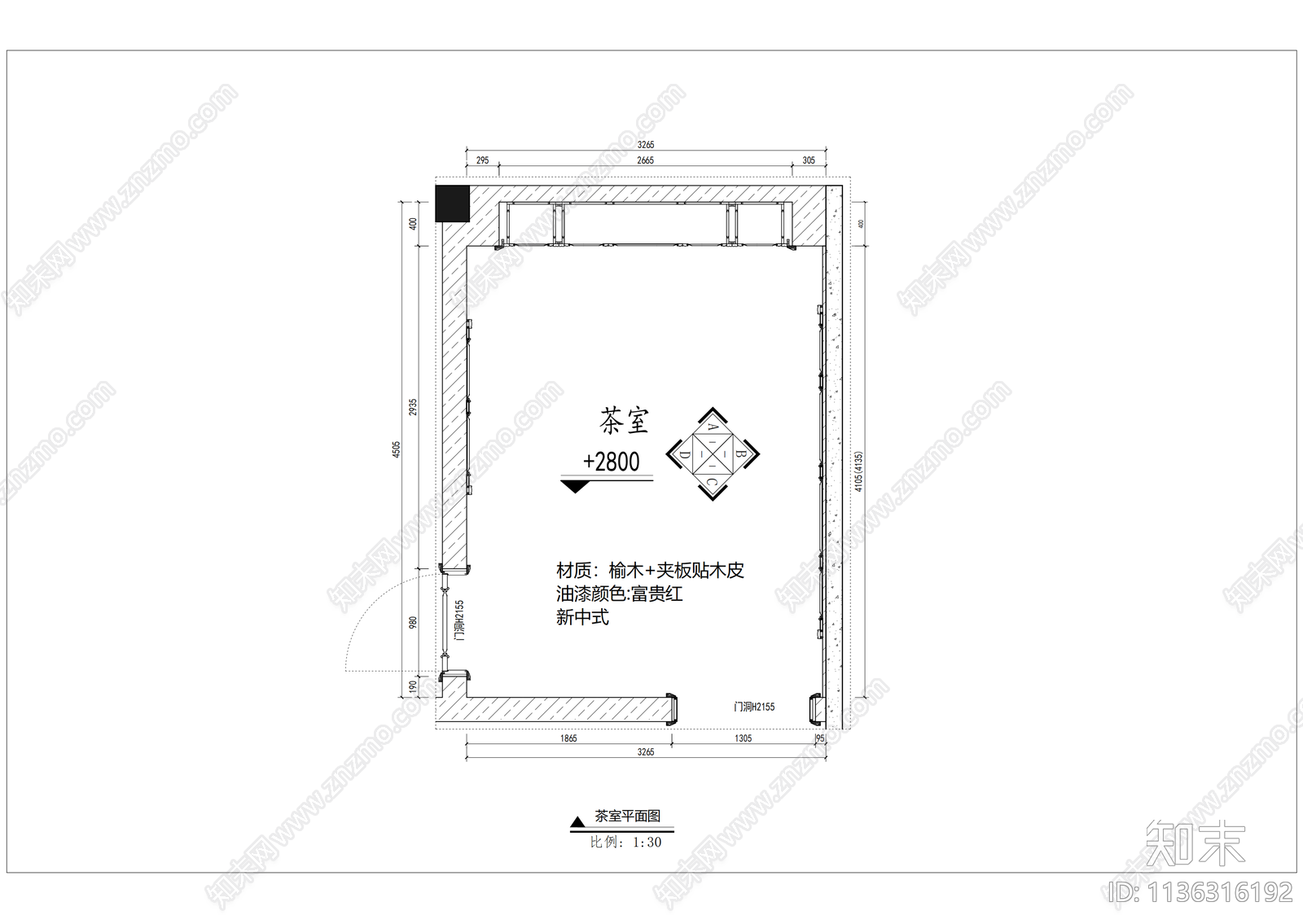 定制家专卖店cad施工图下载【ID:1136316192】