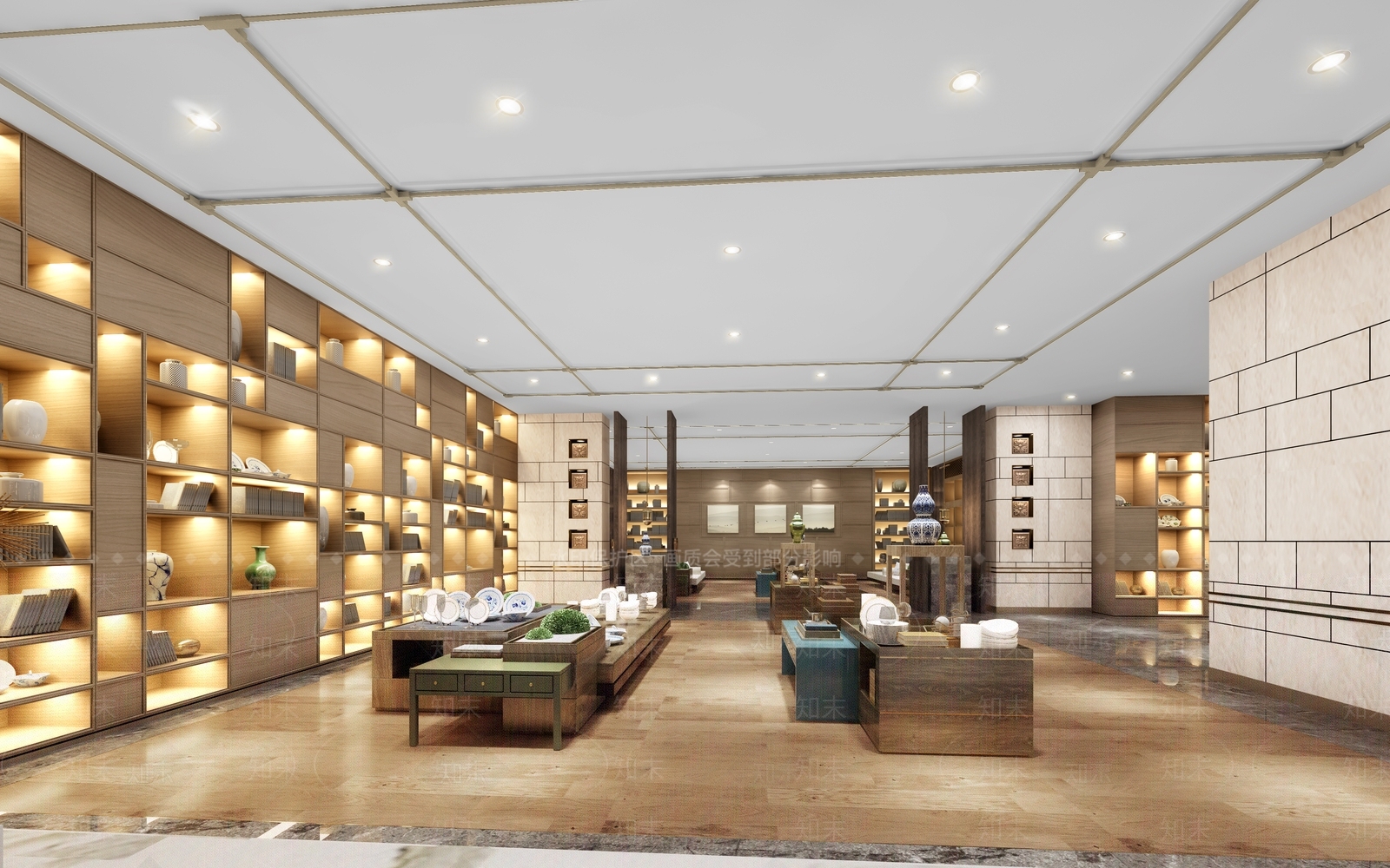 新中式家具展厅3D模型下载【ID:1136318206】