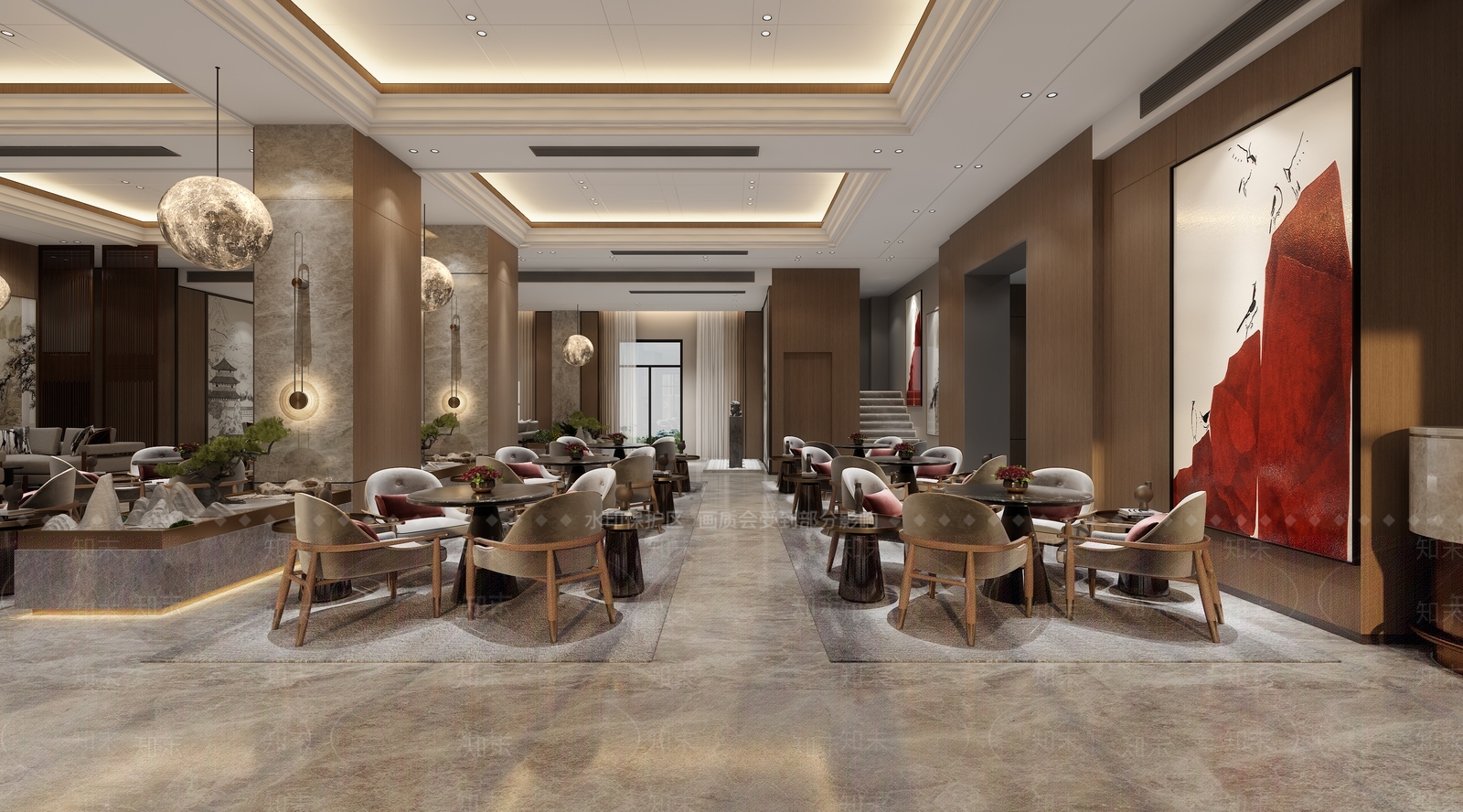 现代茶馆3D模型下载【ID:1136319061】