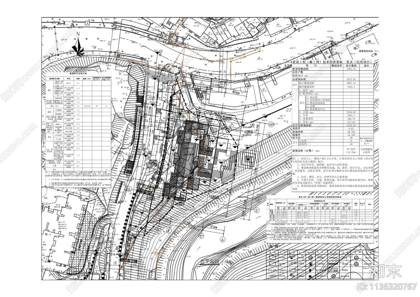 95古镇游客中心建筑cad施工图下载【ID:1136320767】